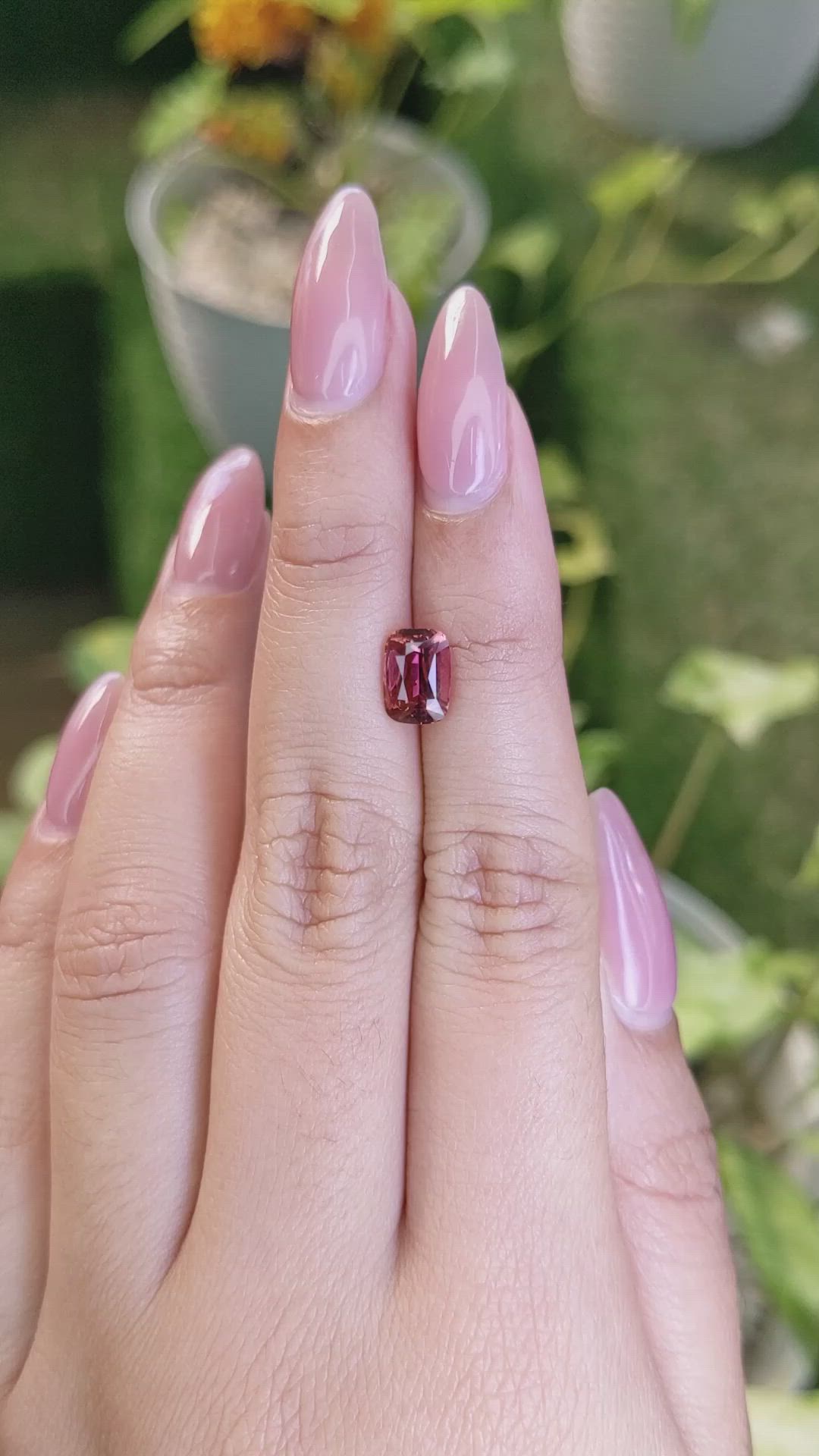 1.61 Ct. Tourmaline from Ceylon (Sri Lanka) Size Video