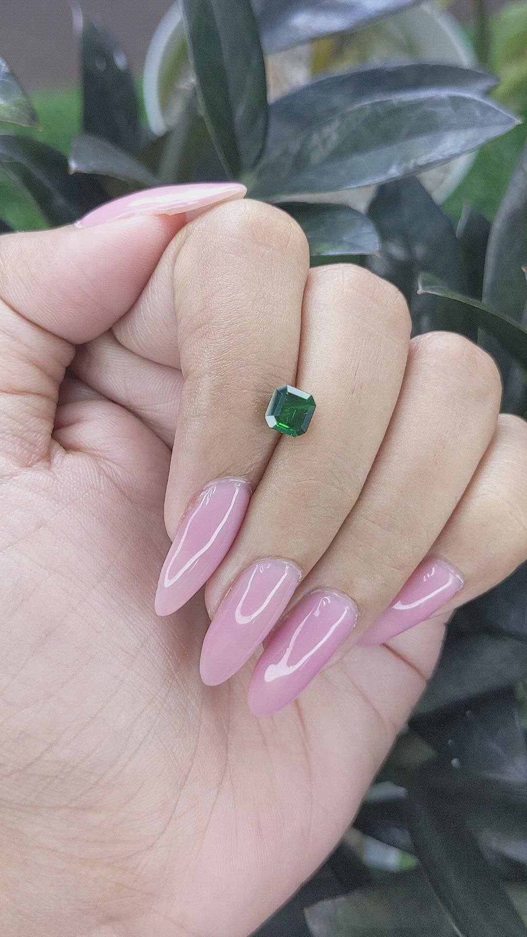 1.35 Ct. Tsavorite Garnet from Tanzania Size Video