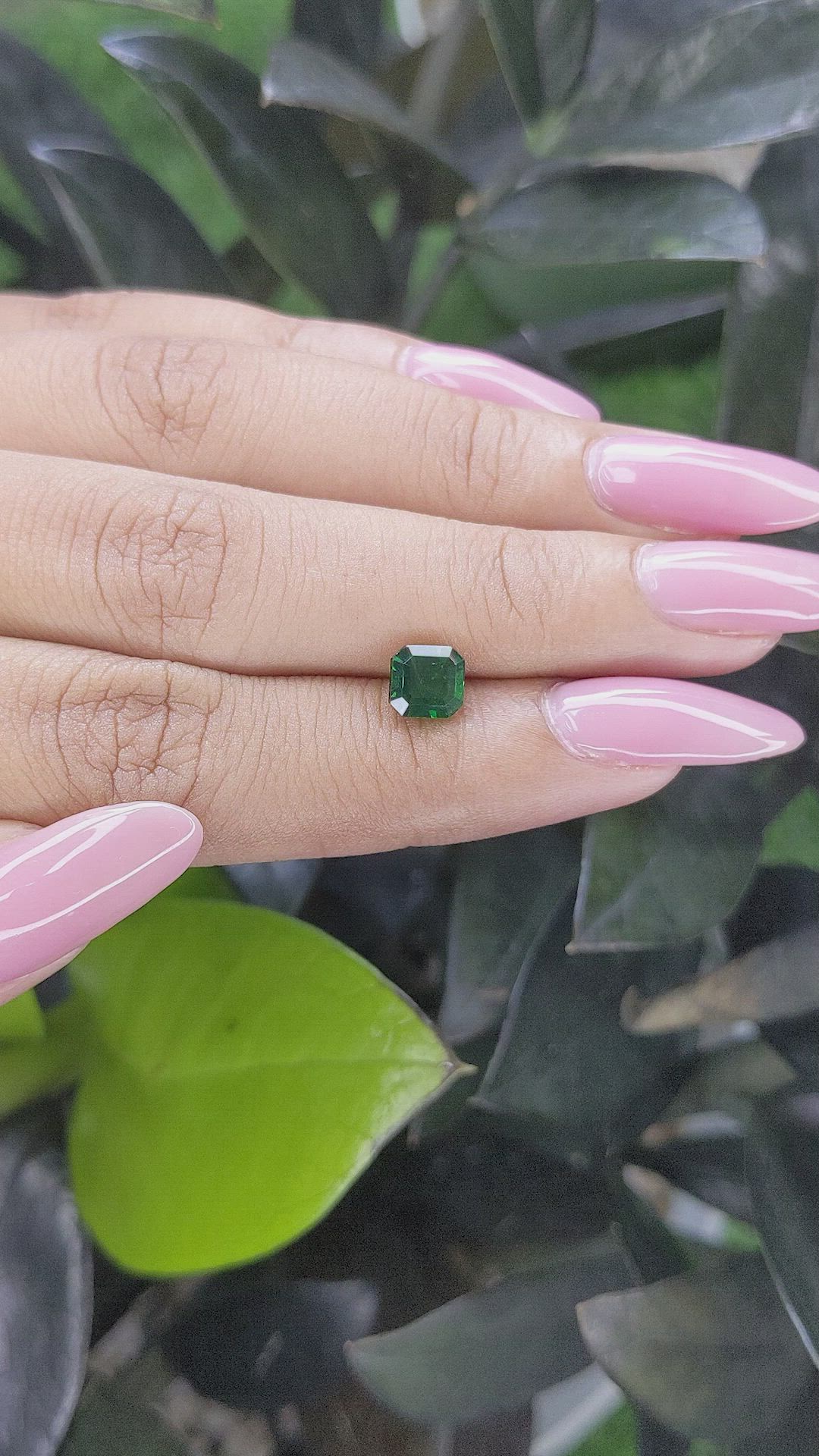 1.35 Ct. Tsavorite Garnet from Tanzania Size Video