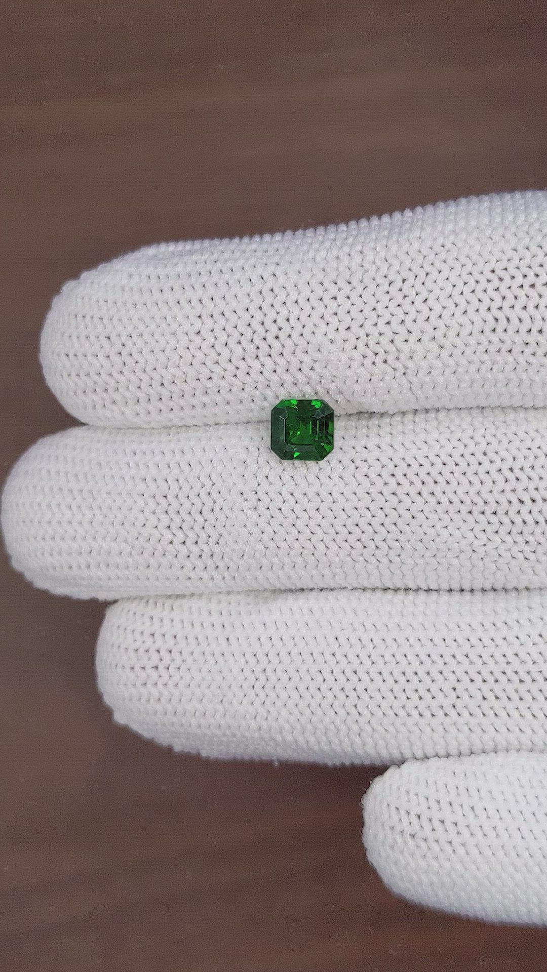 1.35 Ct. Tsavorite Garnet from Tanzania Size Video