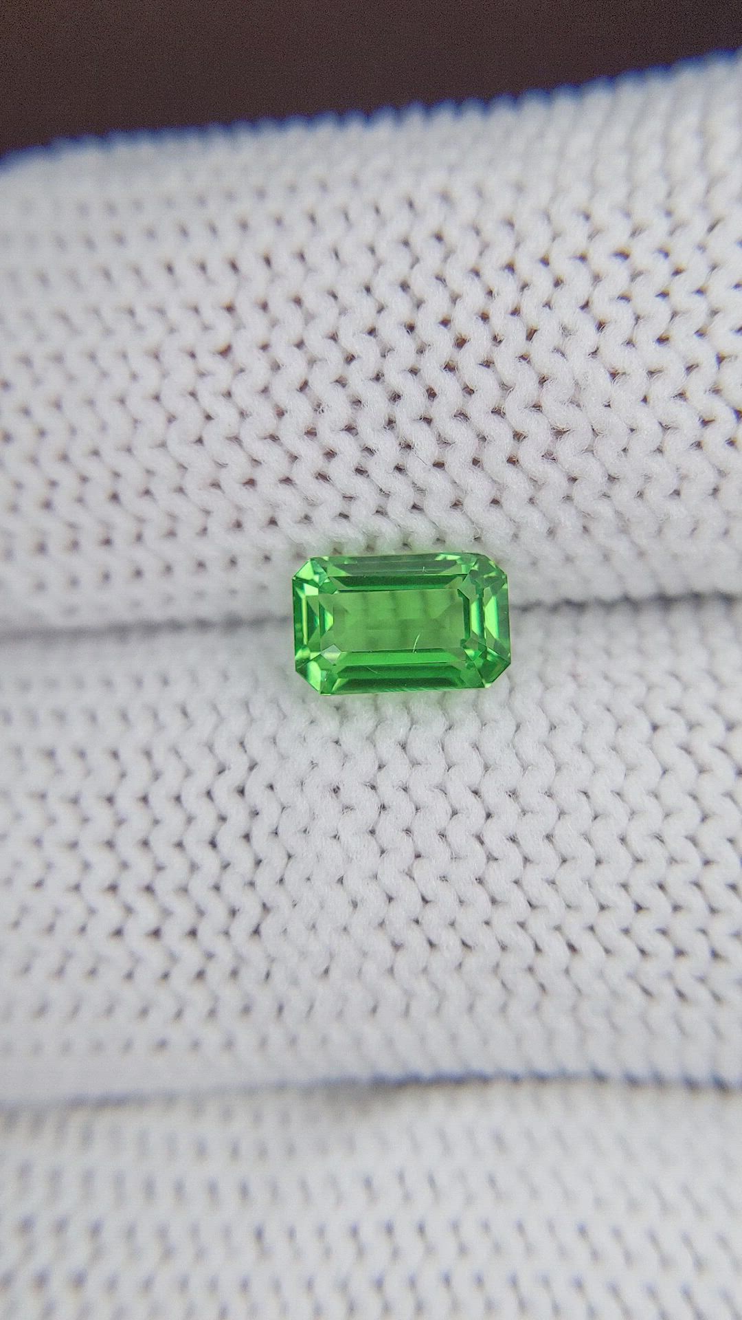 1.41 Ct. Tsavorite Garnet from Tanzania Size Video