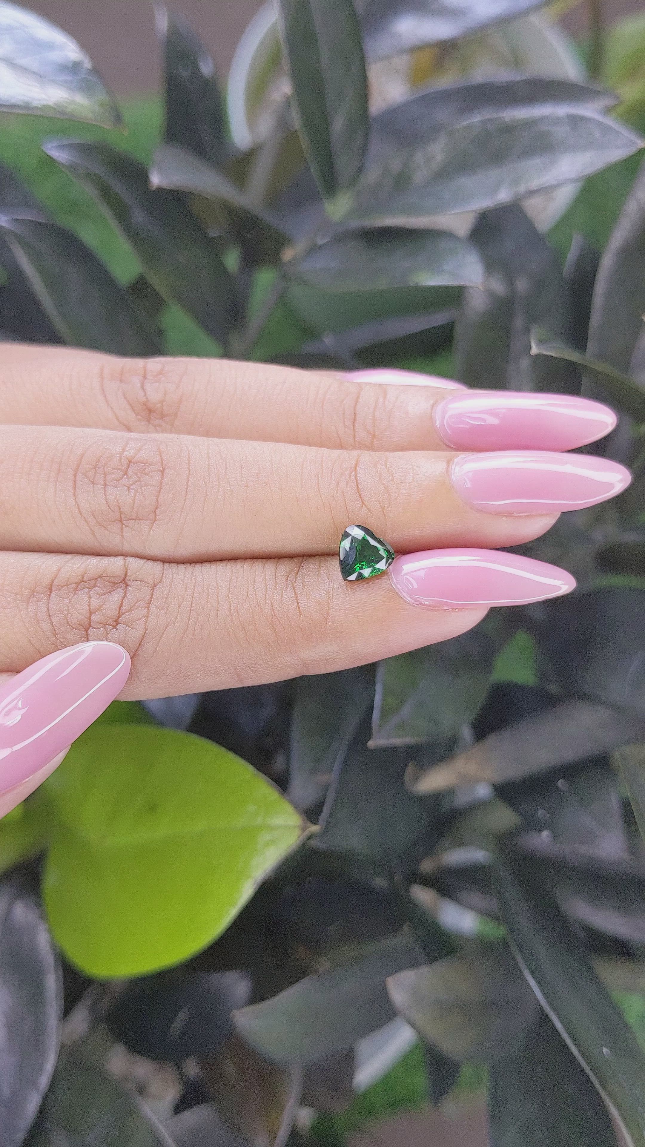 1.12 Ct. Tsavorite Garnet from Tanzania Size Video