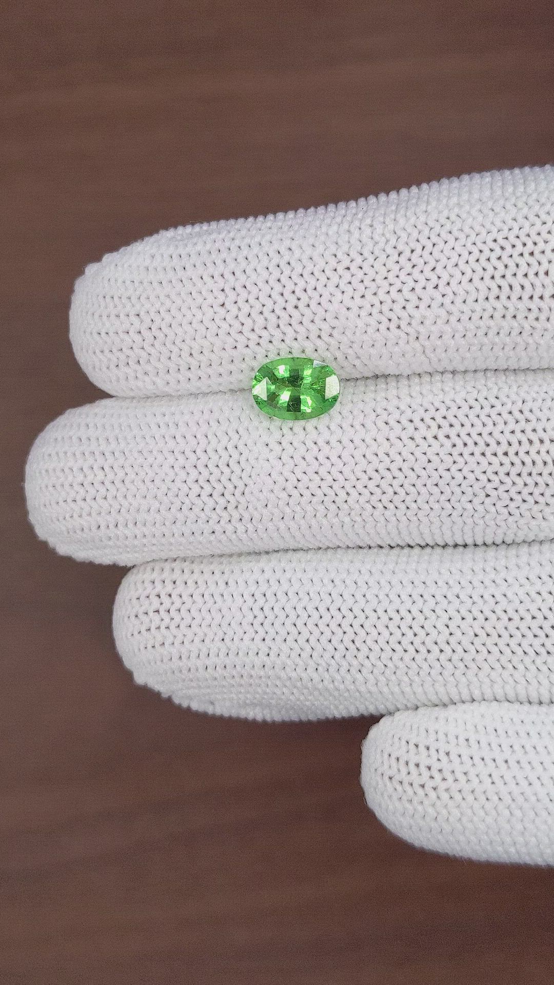 1.69 Ct. Tsavorite Garnet from Tanzania Size Video