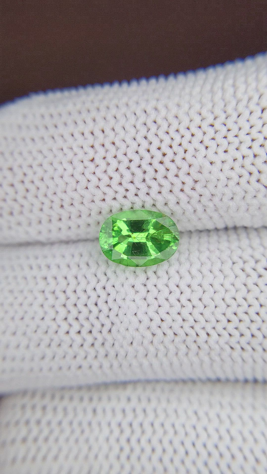 1.69 Ct. Tsavorite Garnet from Tanzania Size Video