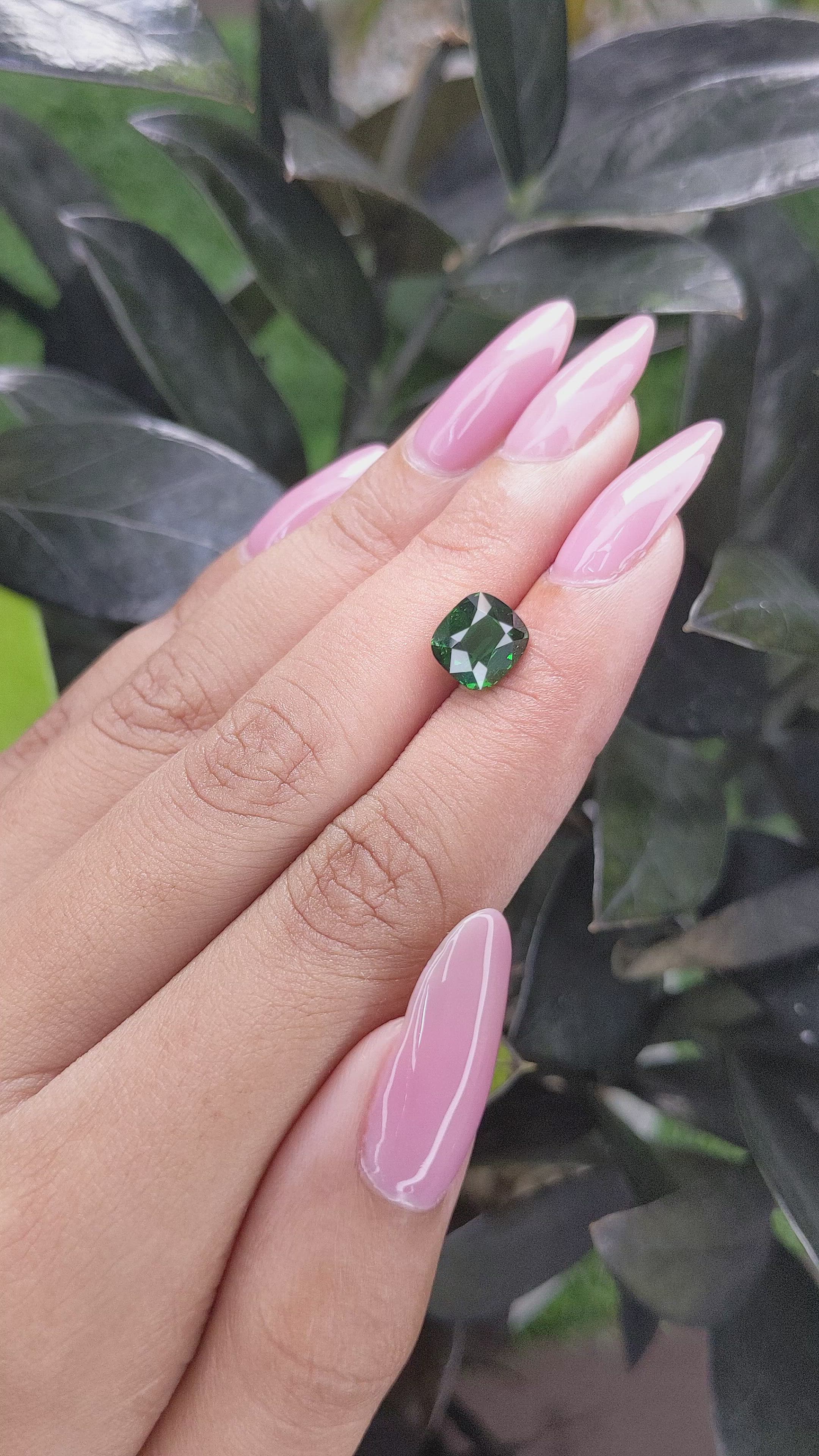 2.70 Ct. Tsavorite Garnet from Tanzania Size Video