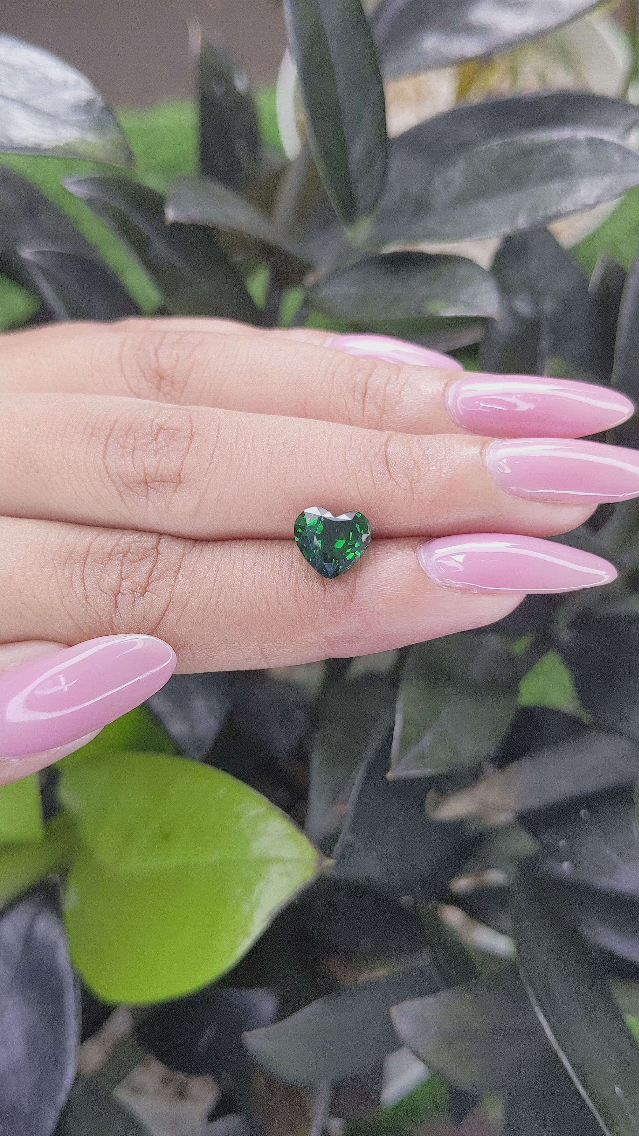 2.62 Ct. Tsavorite Garnet from Tanzania Size Video