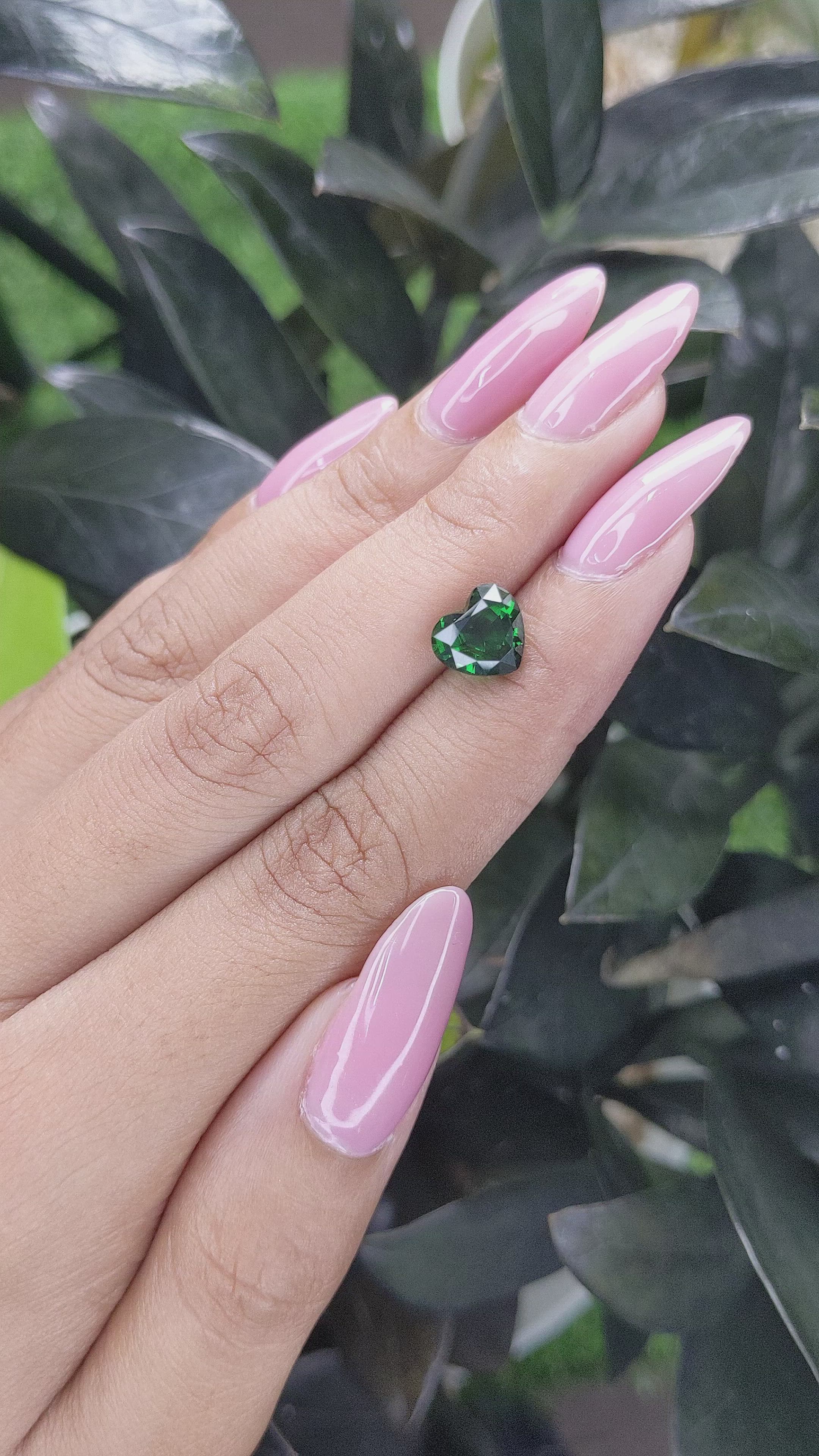 2.62 Ct. Tsavorite Garnet from Tanzania Size Video