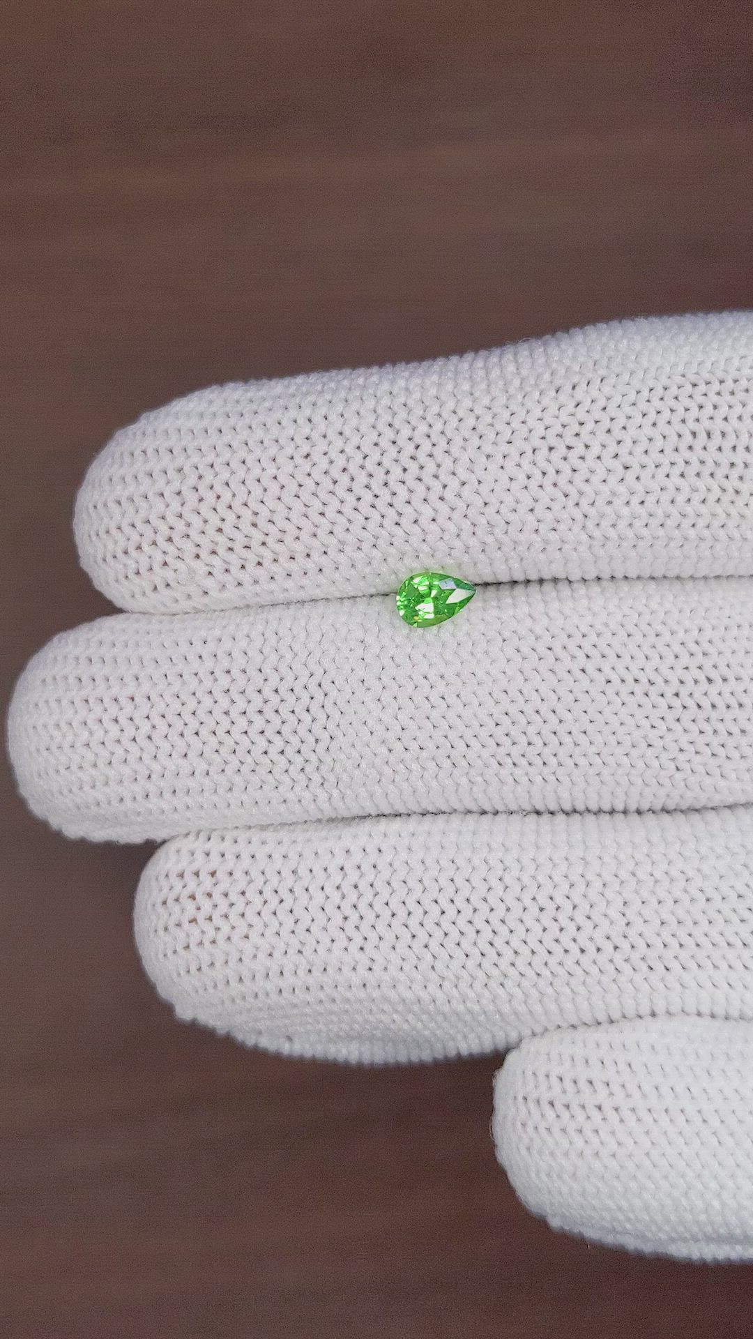 0.39 Ct. Tsavorite Garnet from Tanzania Size Video