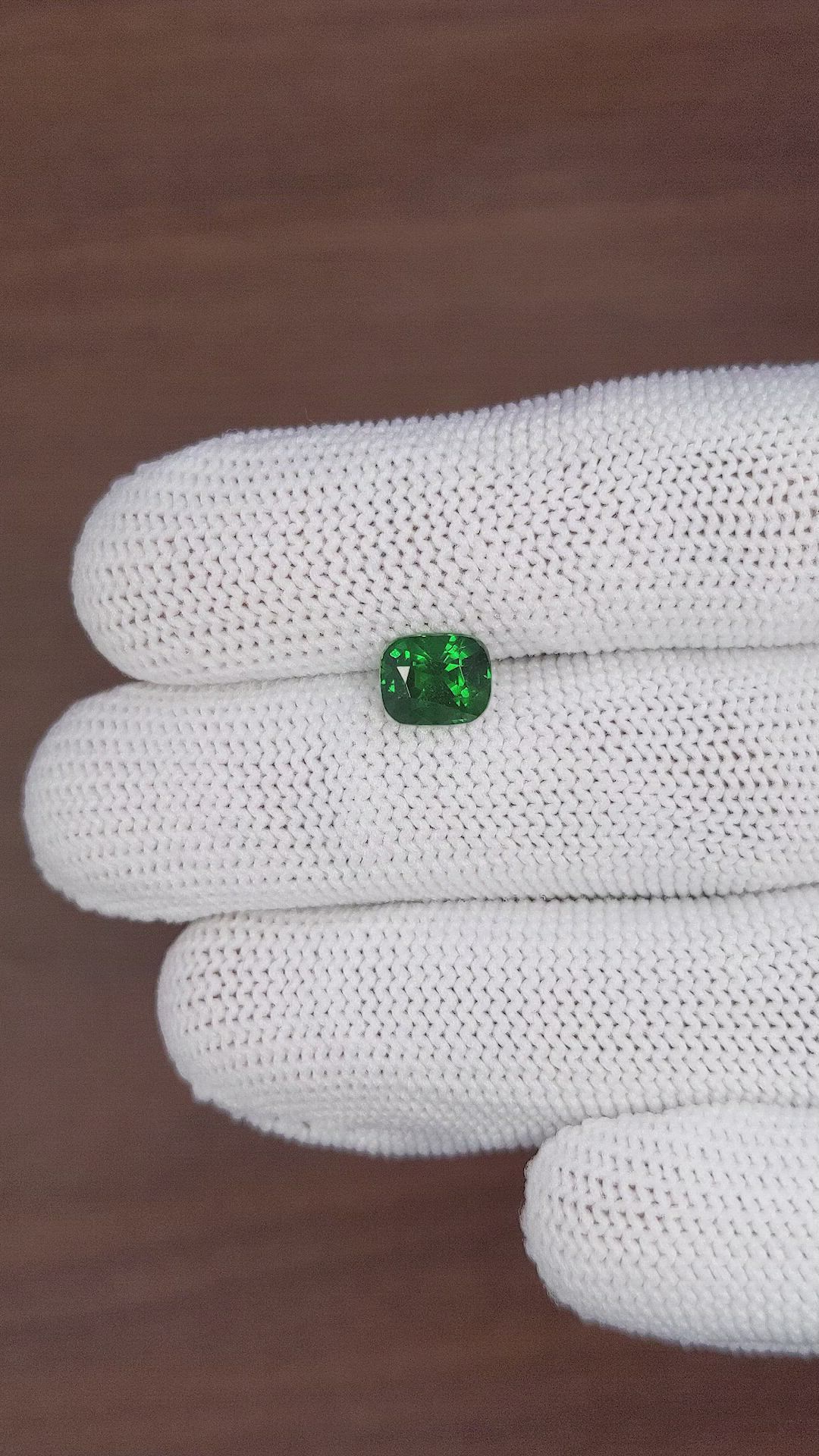 2.10 Ct. Tsavorite Garnet from Tanzania Size Video