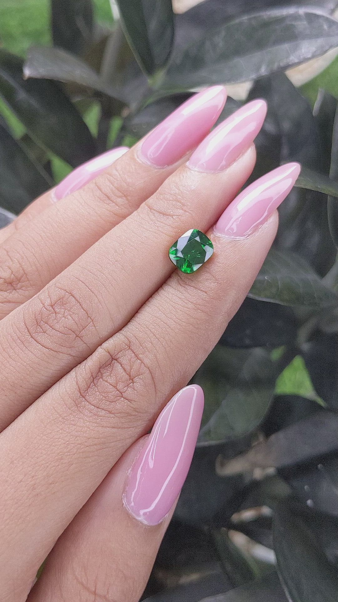 2.10 Ct. Tsavorite Garnet from Tanzania Size Video