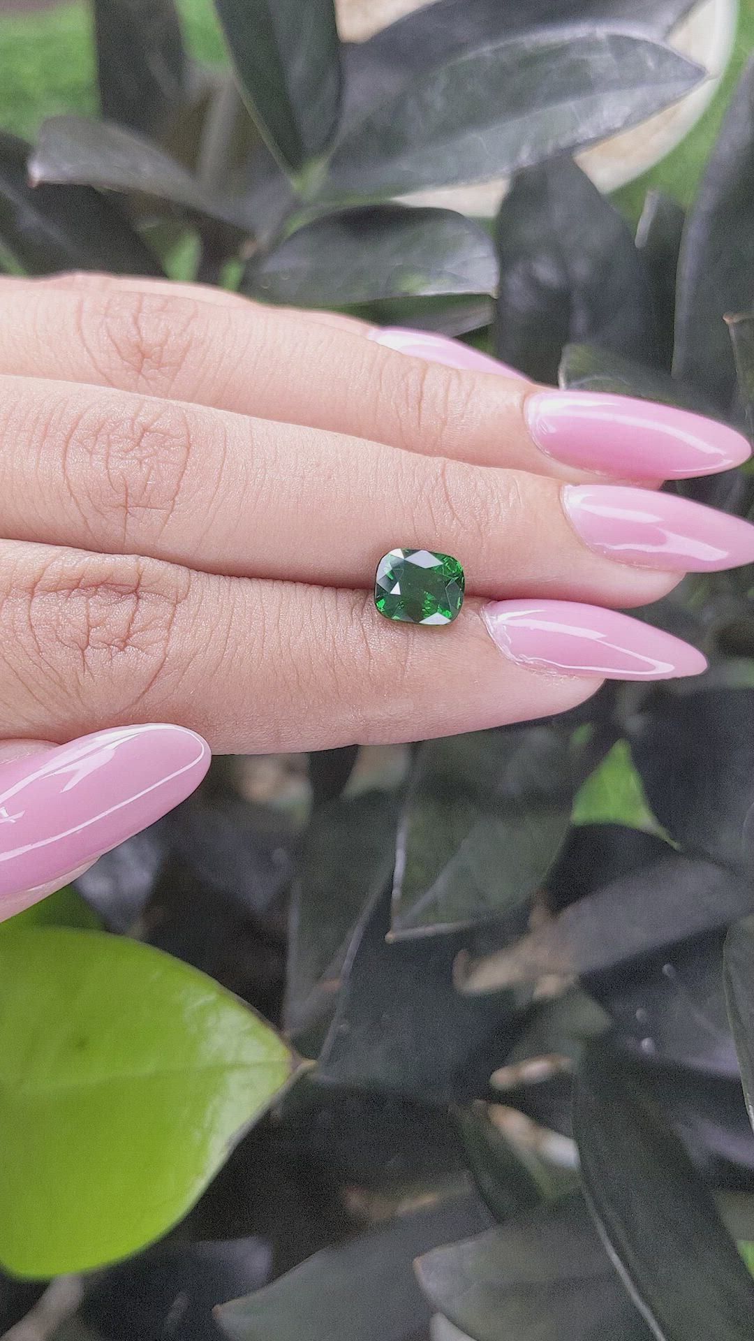 2.10 Ct. Tsavorite Garnet from Tanzania Size Video