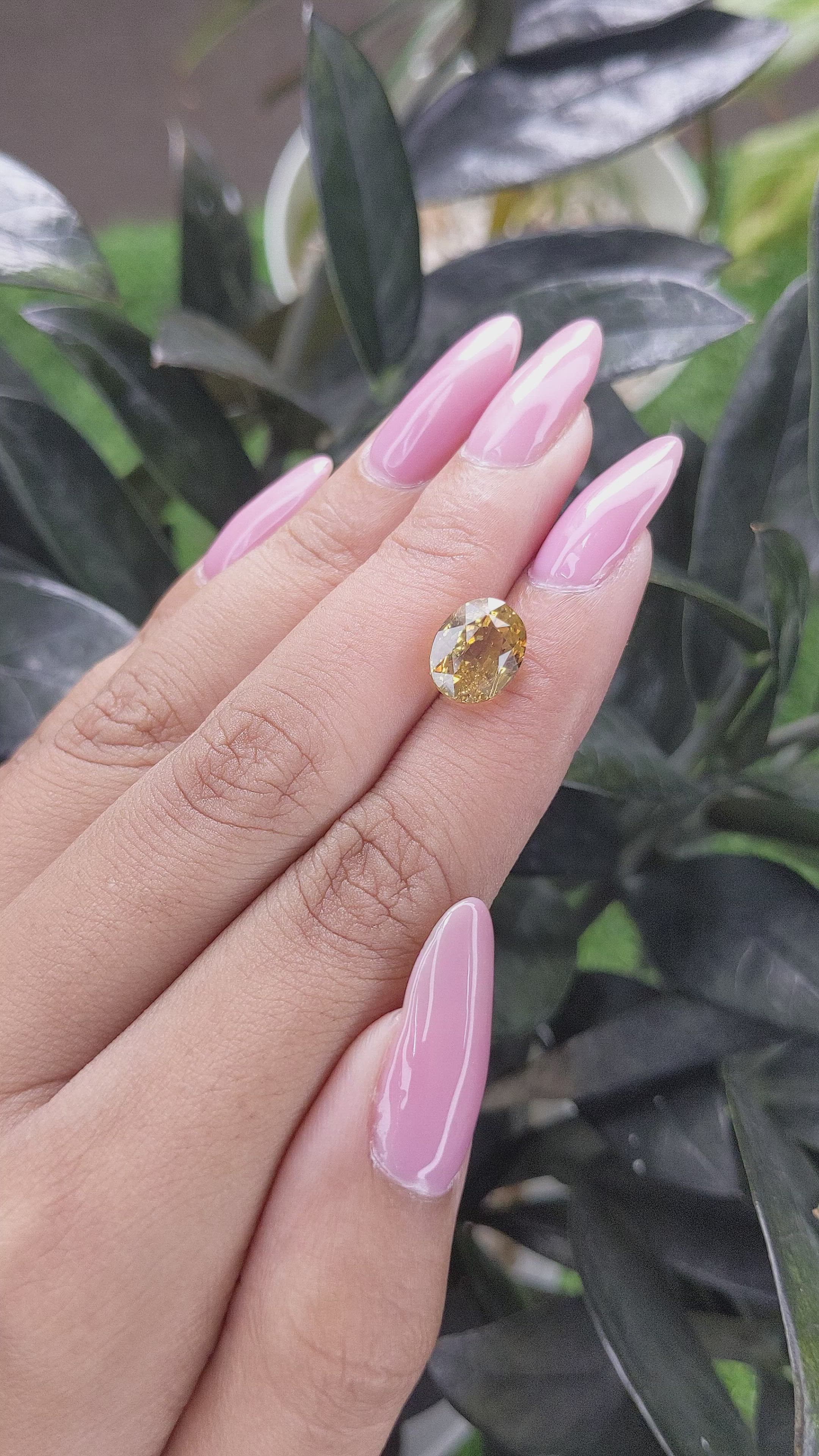 4.74 Ct. Chrysoberyl from Tanzania Size Video