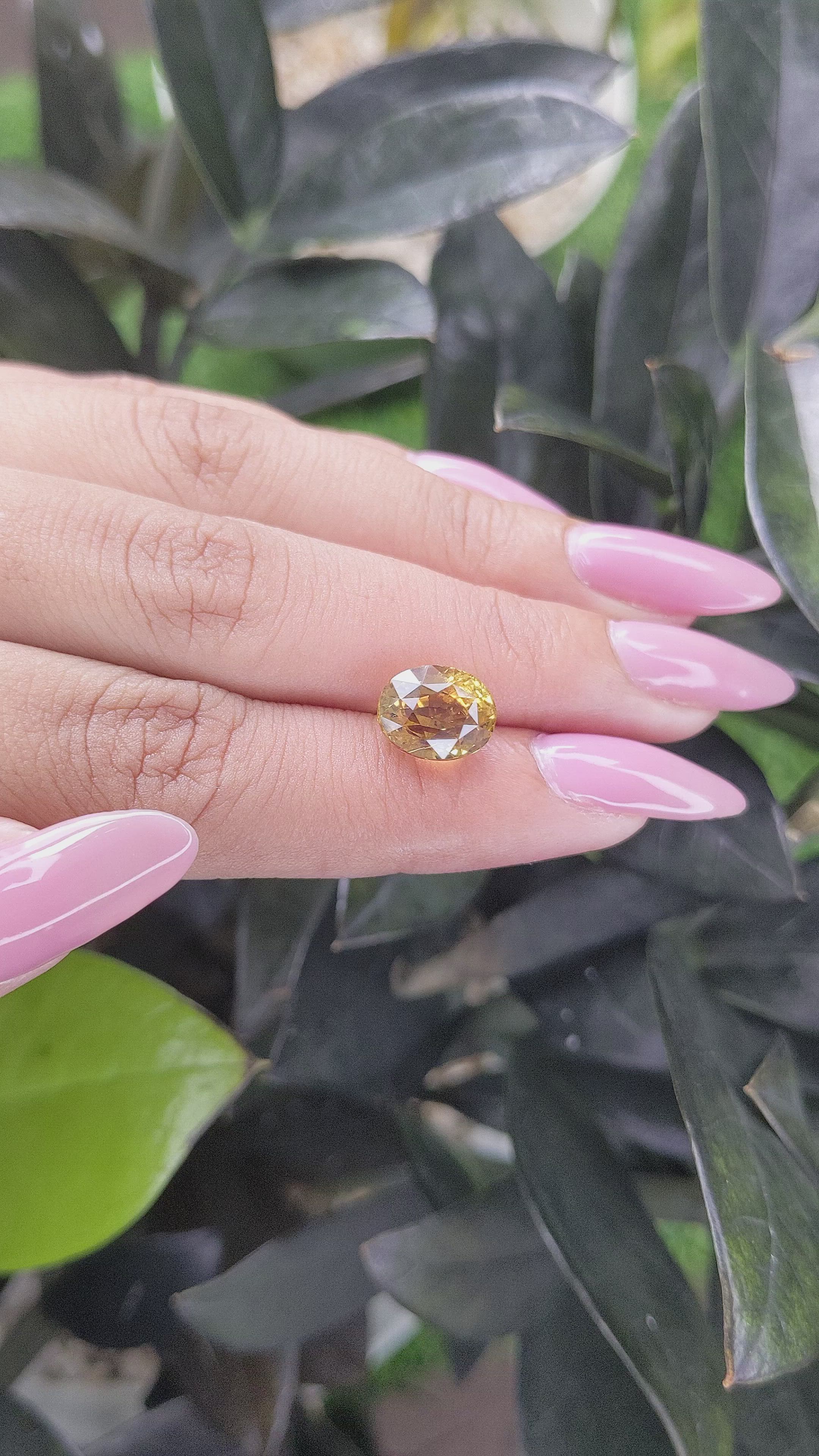 4.74 Ct. Chrysoberyl from Tanzania Size Video