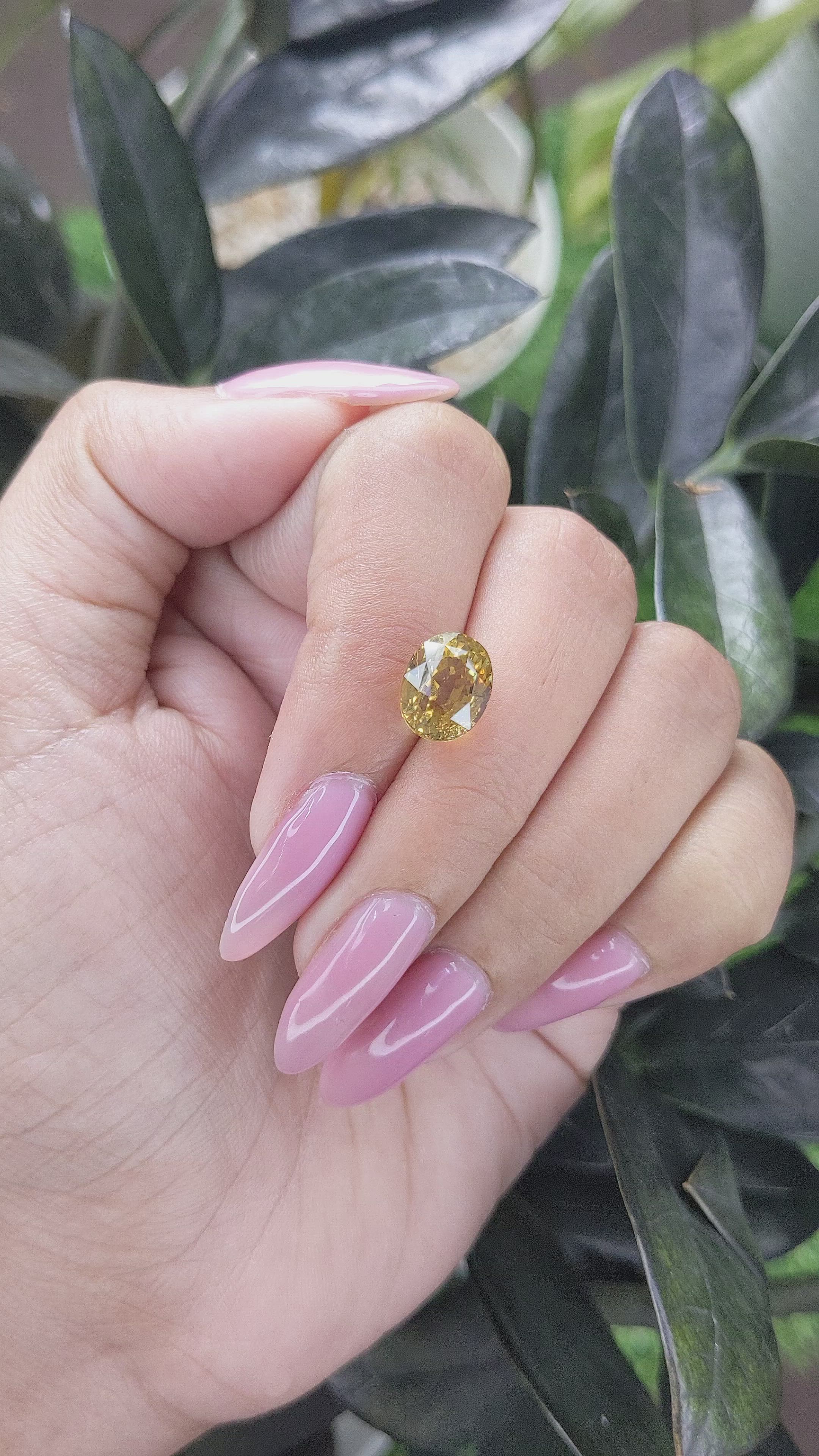 4.74 Ct. Chrysoberyl from Tanzania Size Video