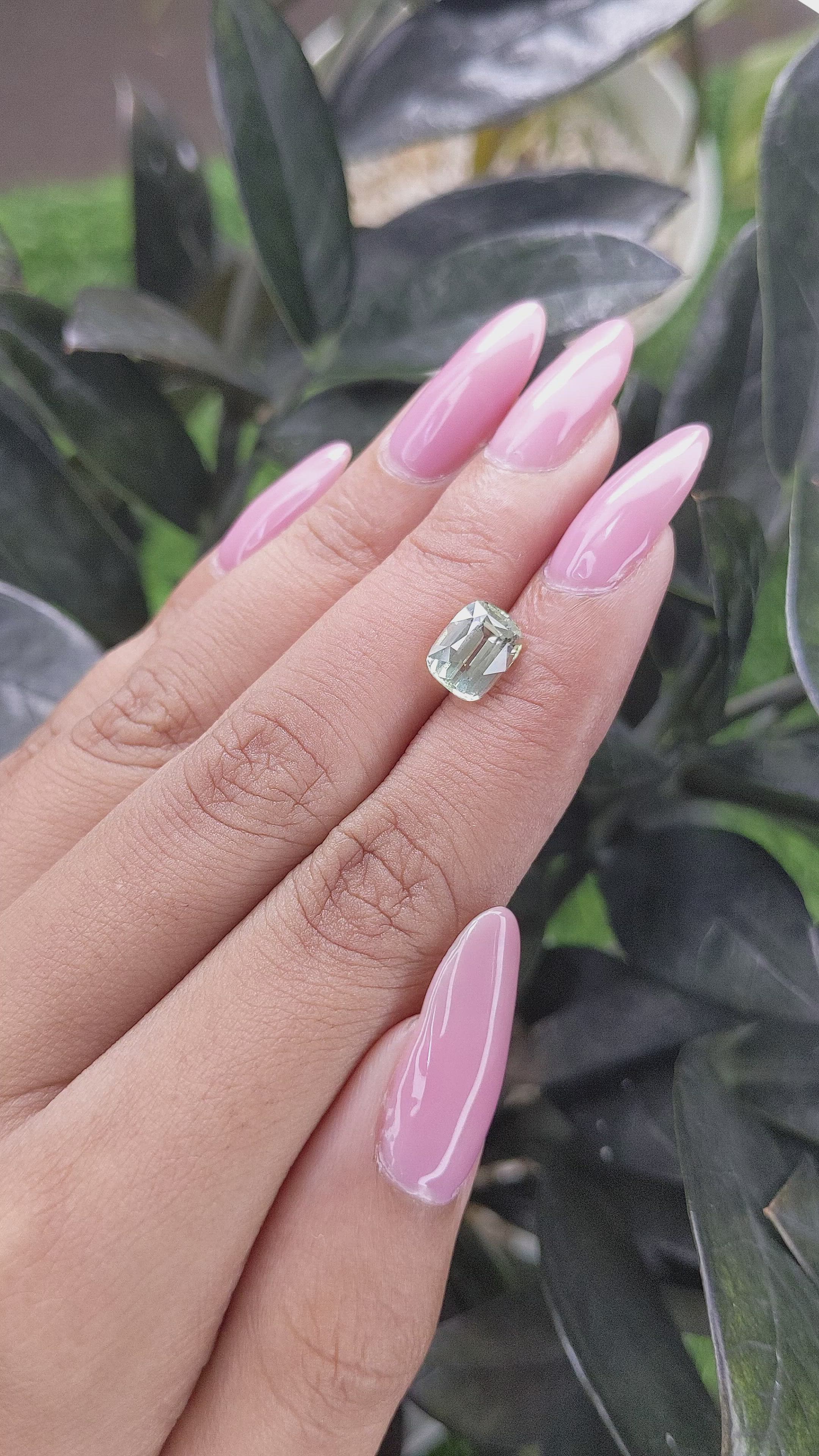 2.63 Ct. Chrysoberyl from Tanzania Size Video