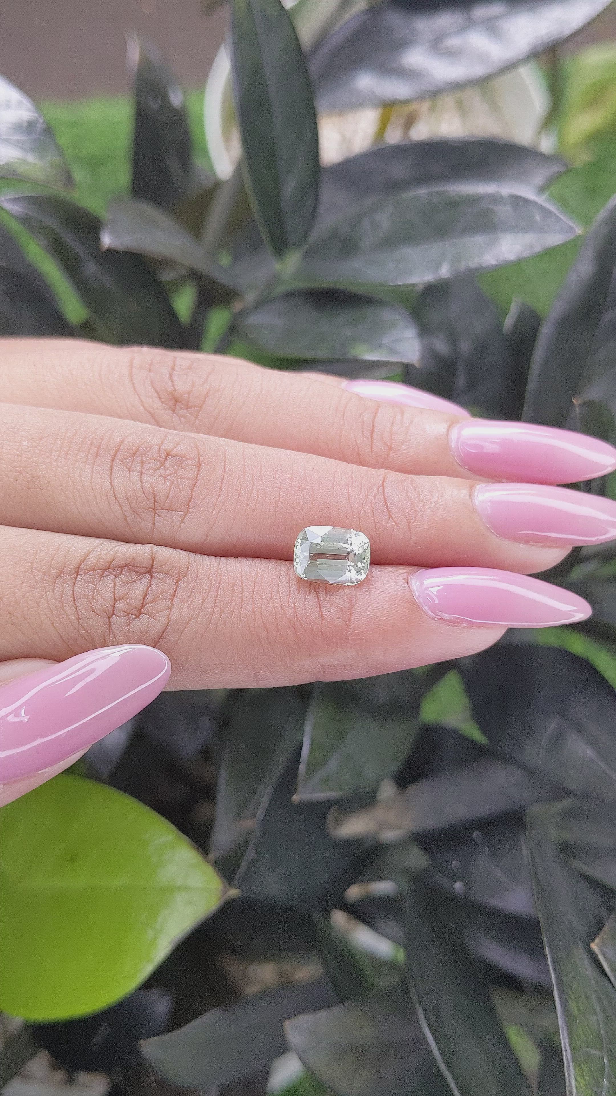 2.63 Ct. Chrysoberyl from Tanzania Size Video