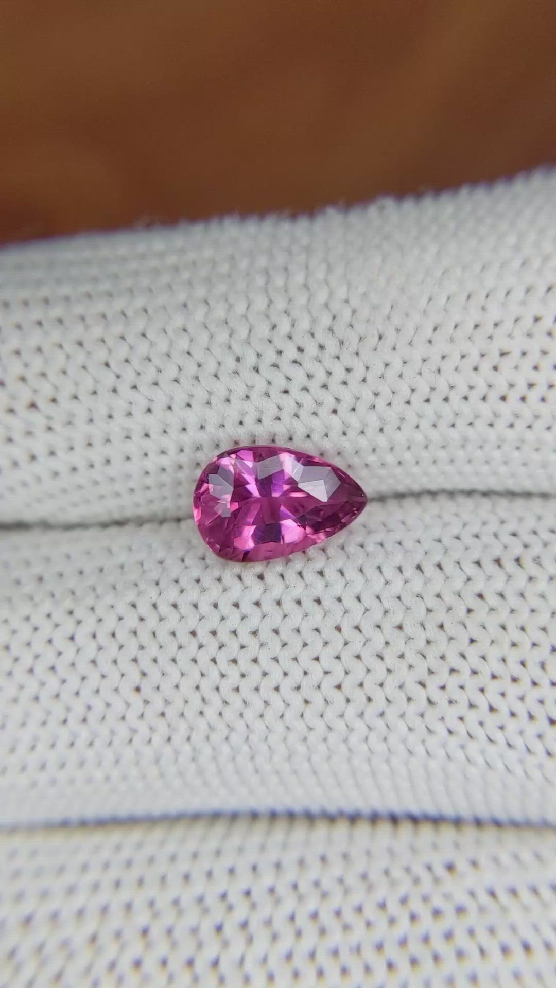 1.53 Ct. Tourmaline from Ceylon (Sri Lanka) Size Video