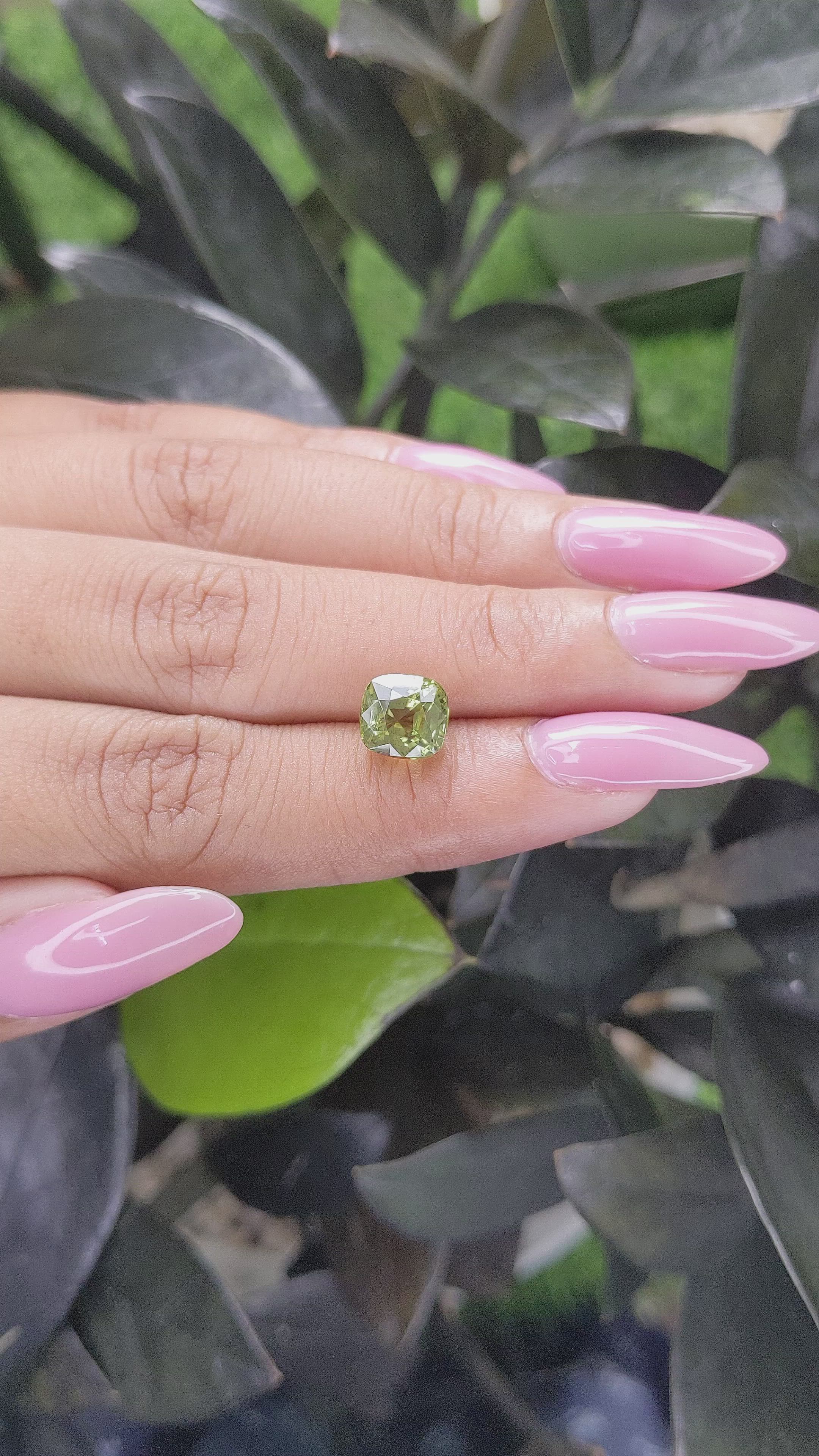 3.43 Ct. Chrysoberyl from Tanzania Size Video