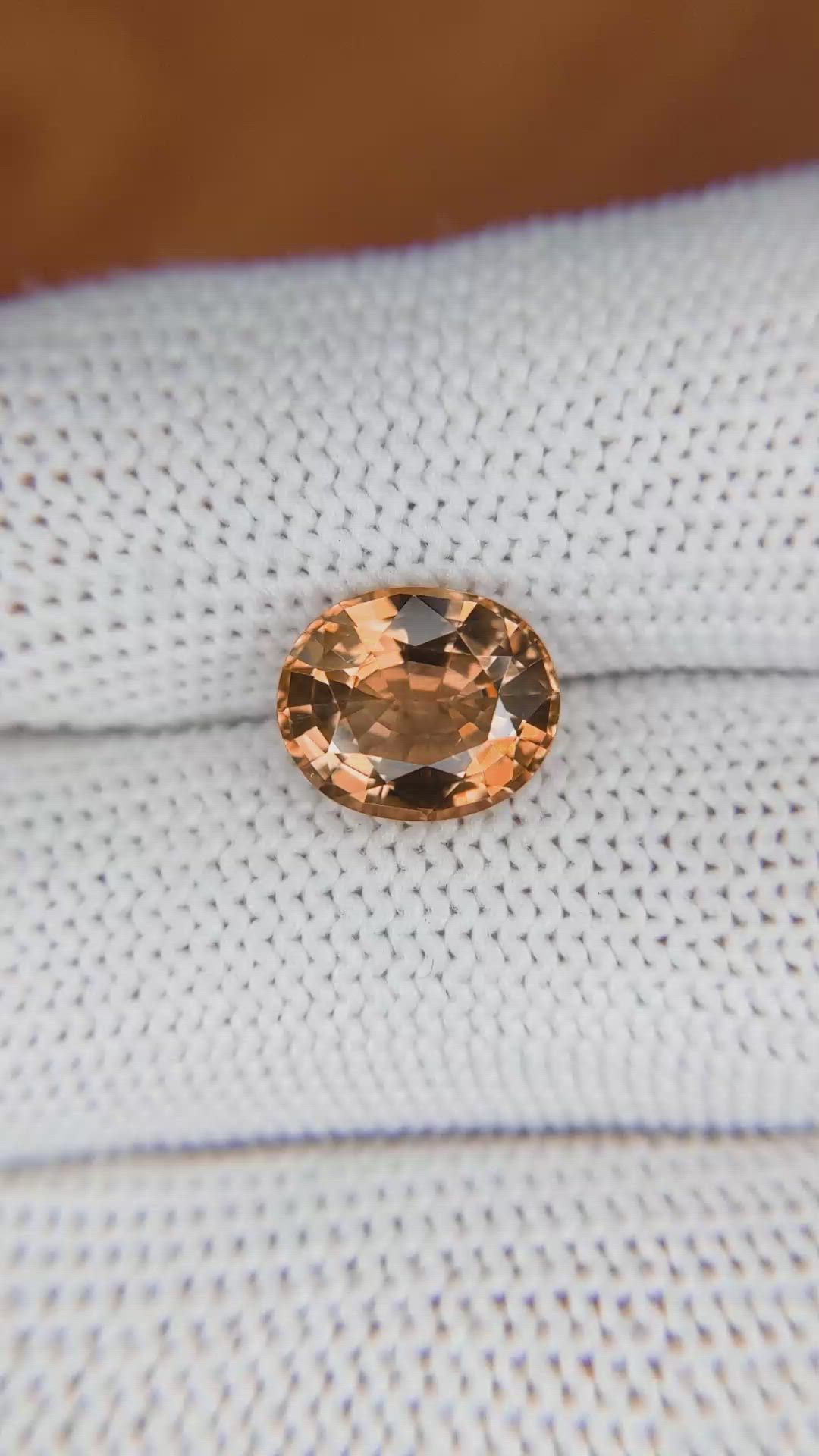 2.83 Ct. Tourmaline from Ceylon (Sri Lanka) Size Video