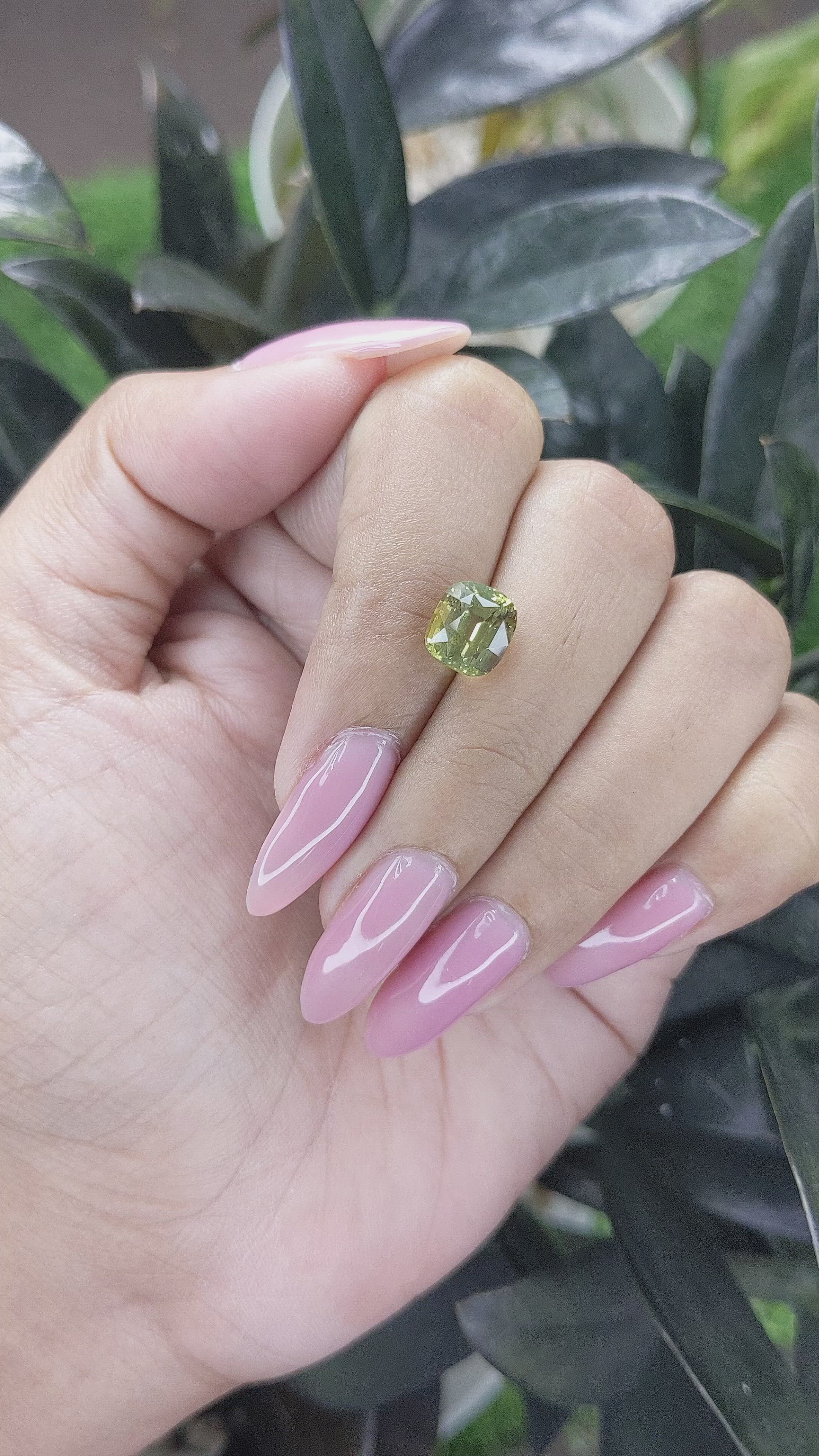 3.15 Ct. Chrysoberyl from Tanzania Size Video