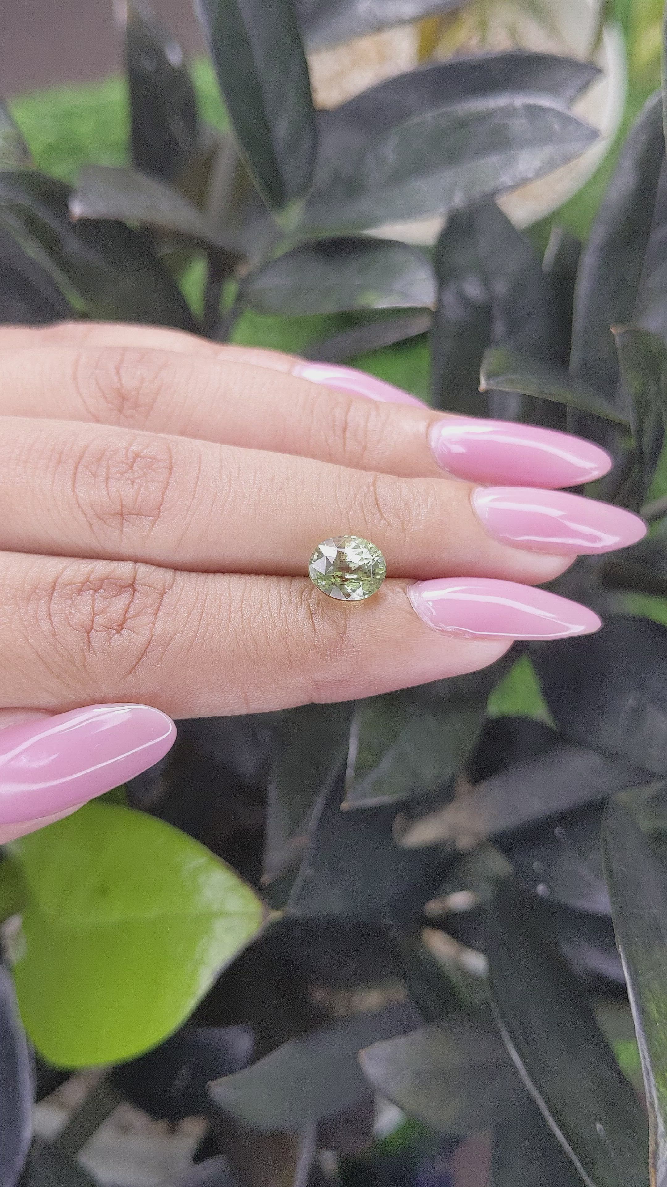 2.62 Ct. Chrysoberyl from Tanzania Size Video