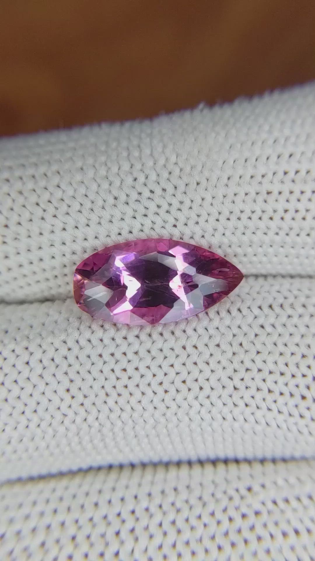 3.34 Ct. Tourmaline from Ceylon (Sri Lanka) Size Video