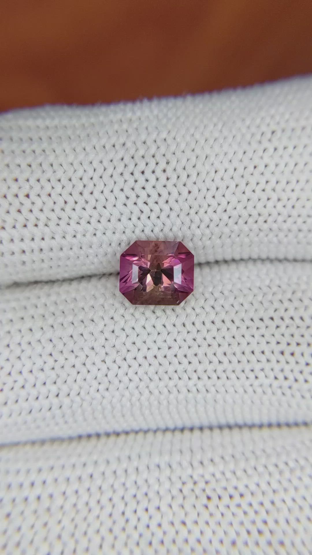 1.43 Ct. Tourmaline from Ceylon (Sri Lanka) Size Video