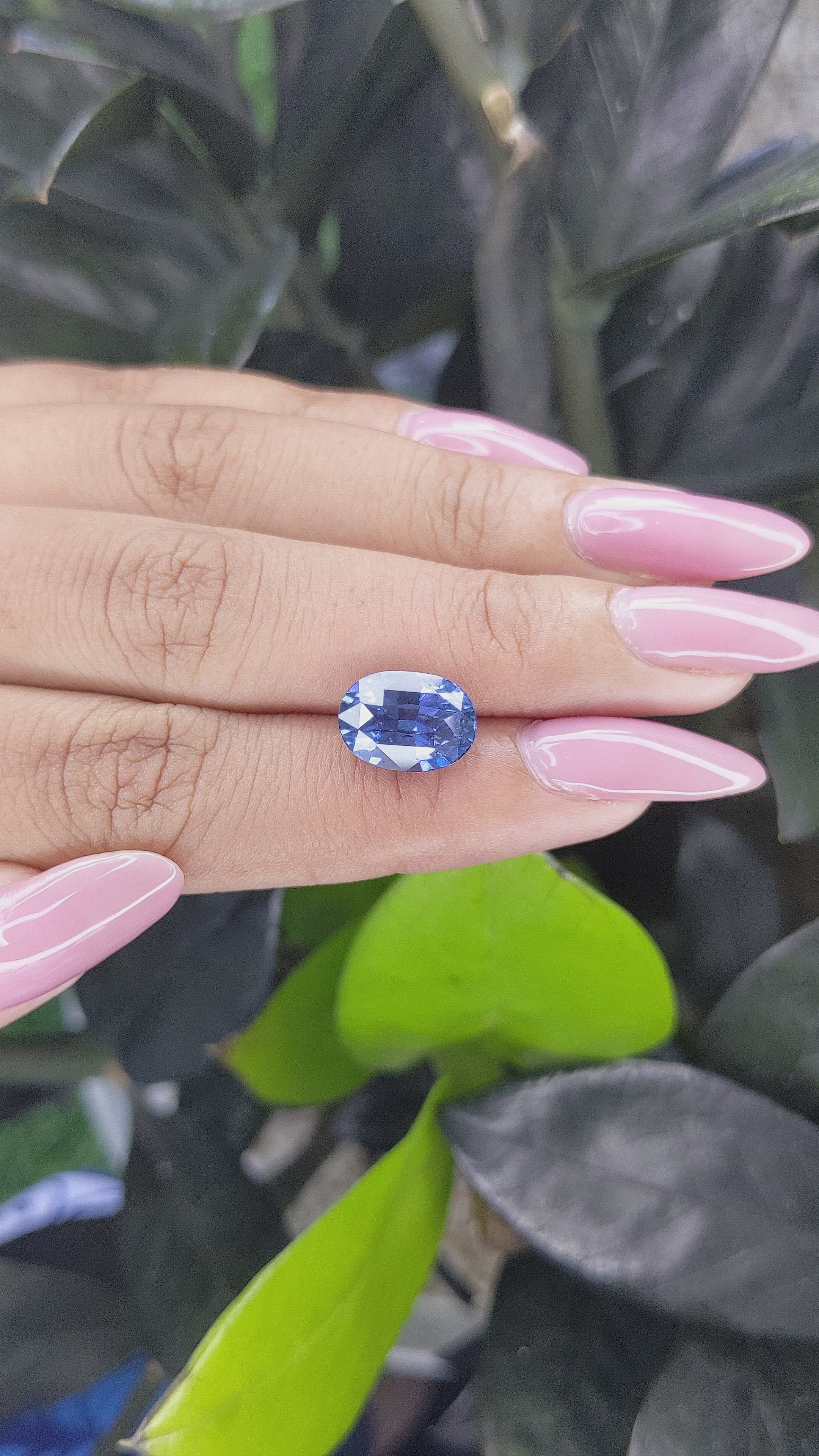 5.15 Ct. Cobalt Spinel from Vietnam Size Video