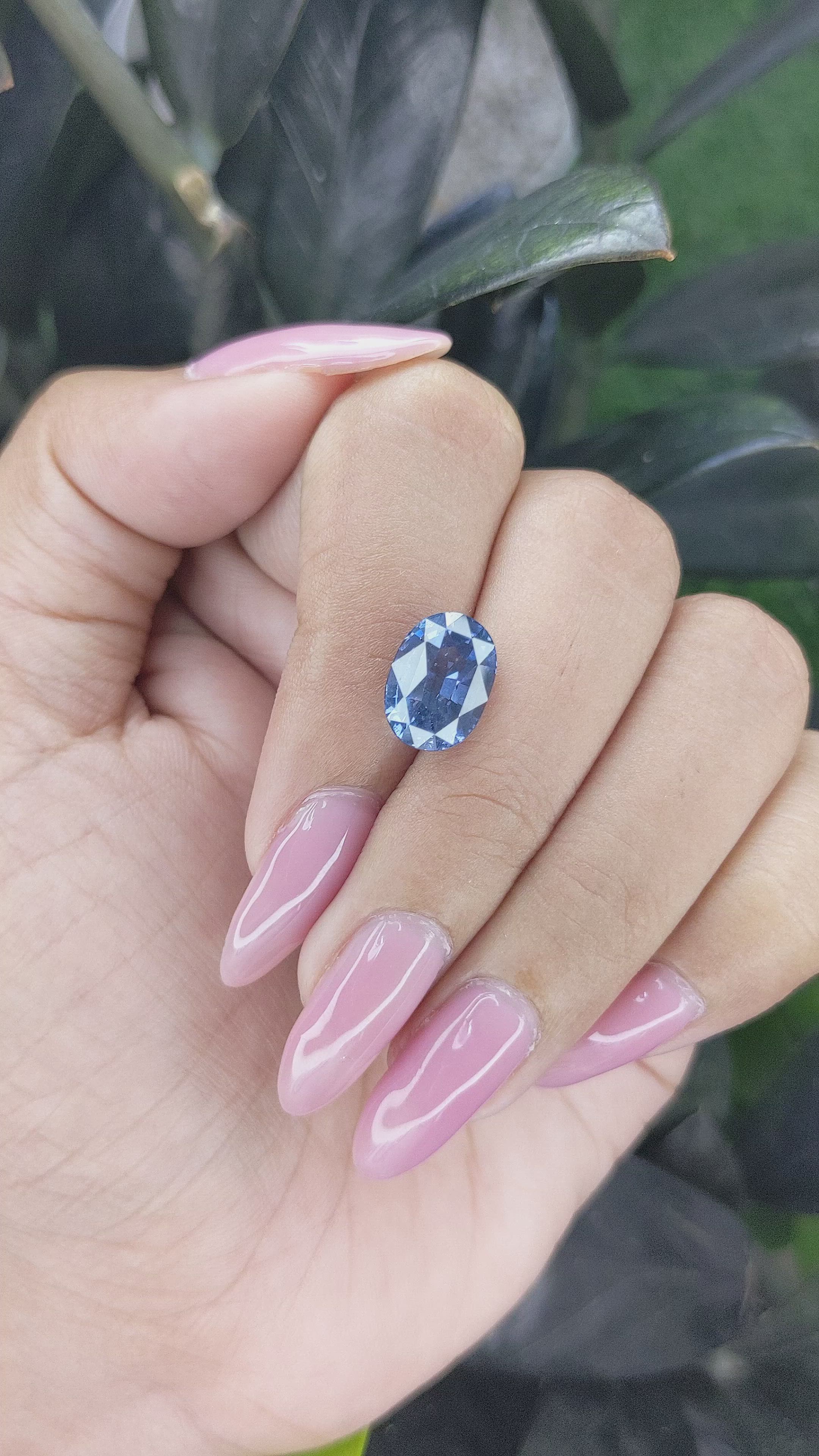 5.15 Ct. Cobalt Spinel from Vietnam Size Video