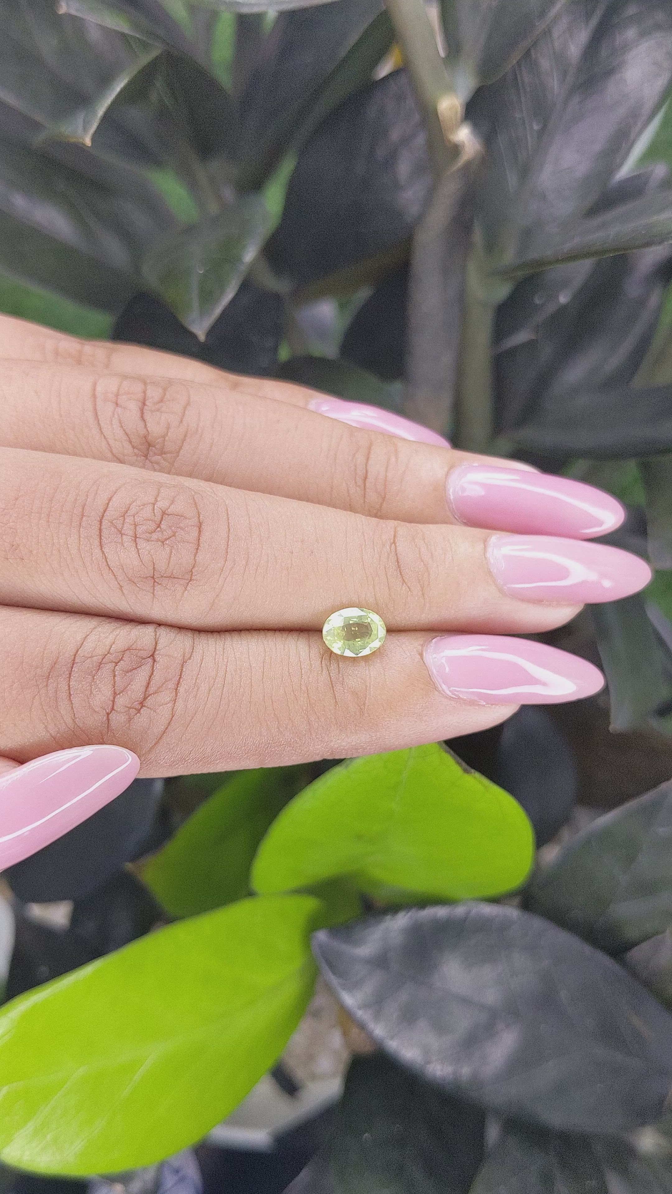 1.01 Ct. Chrysoberyl from Madagascar Size Video
