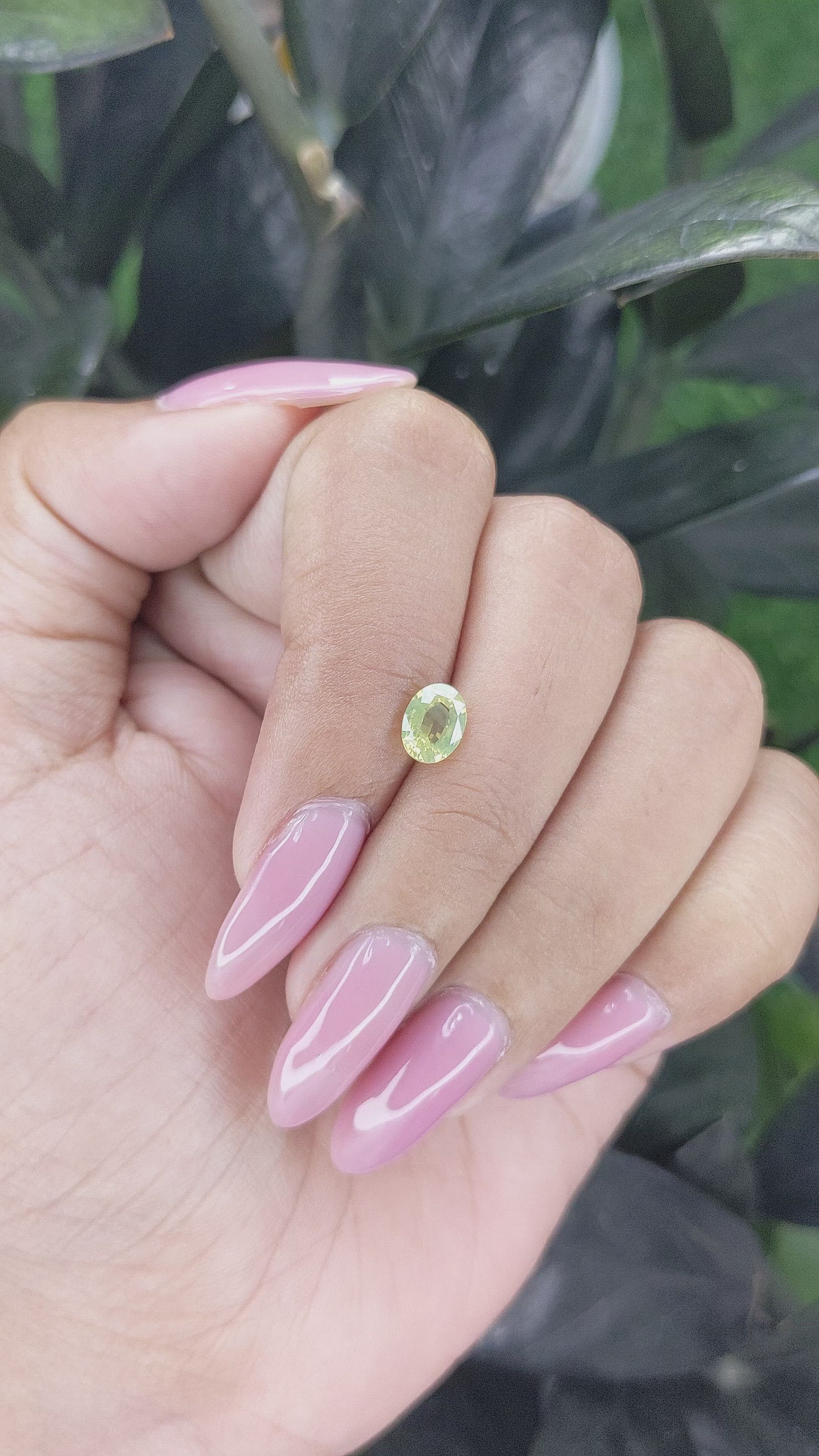1.01 Ct. Chrysoberyl from Madagascar Size Video