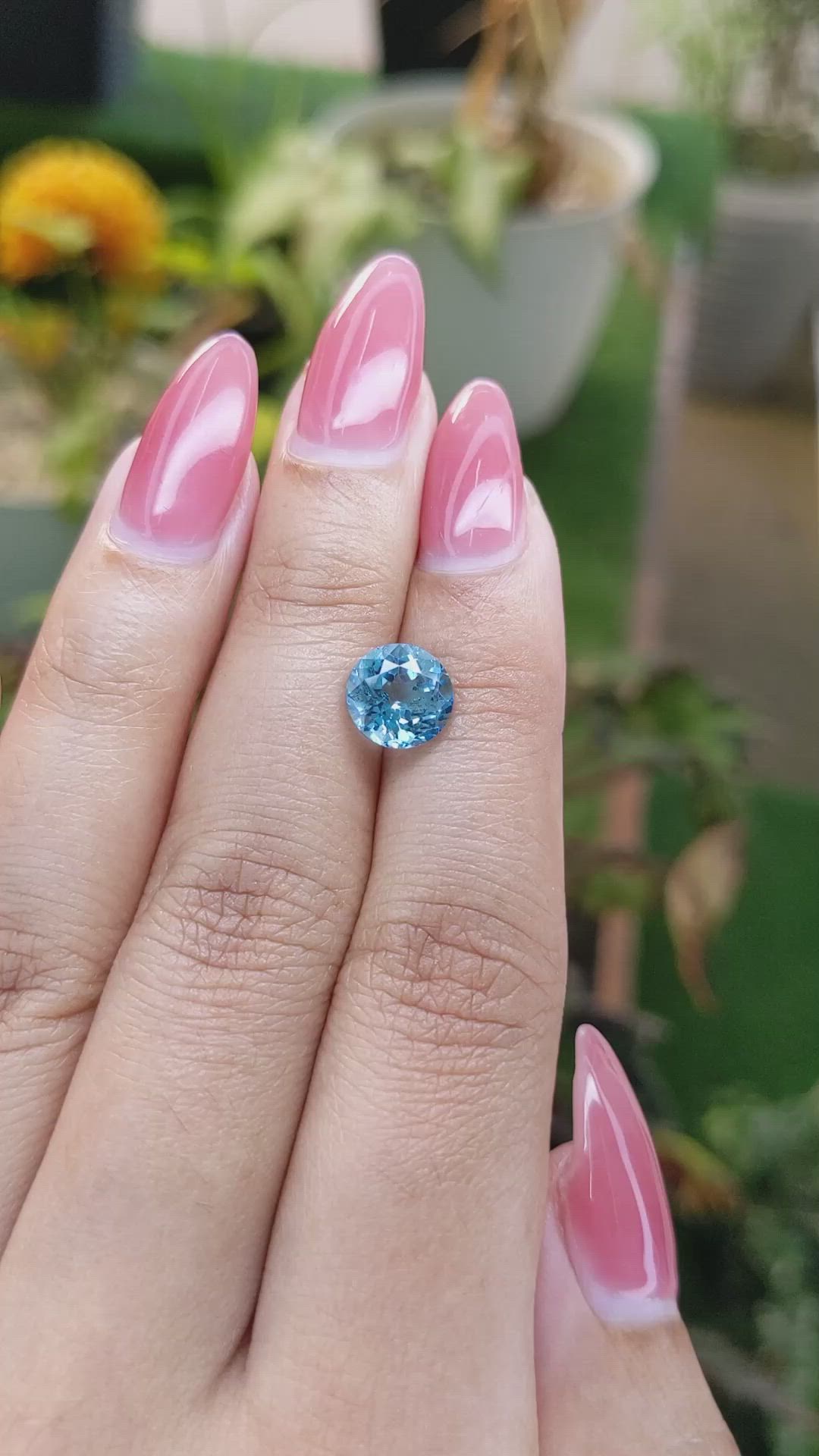 2.54 Ct. Topaz from Brazil Size Video