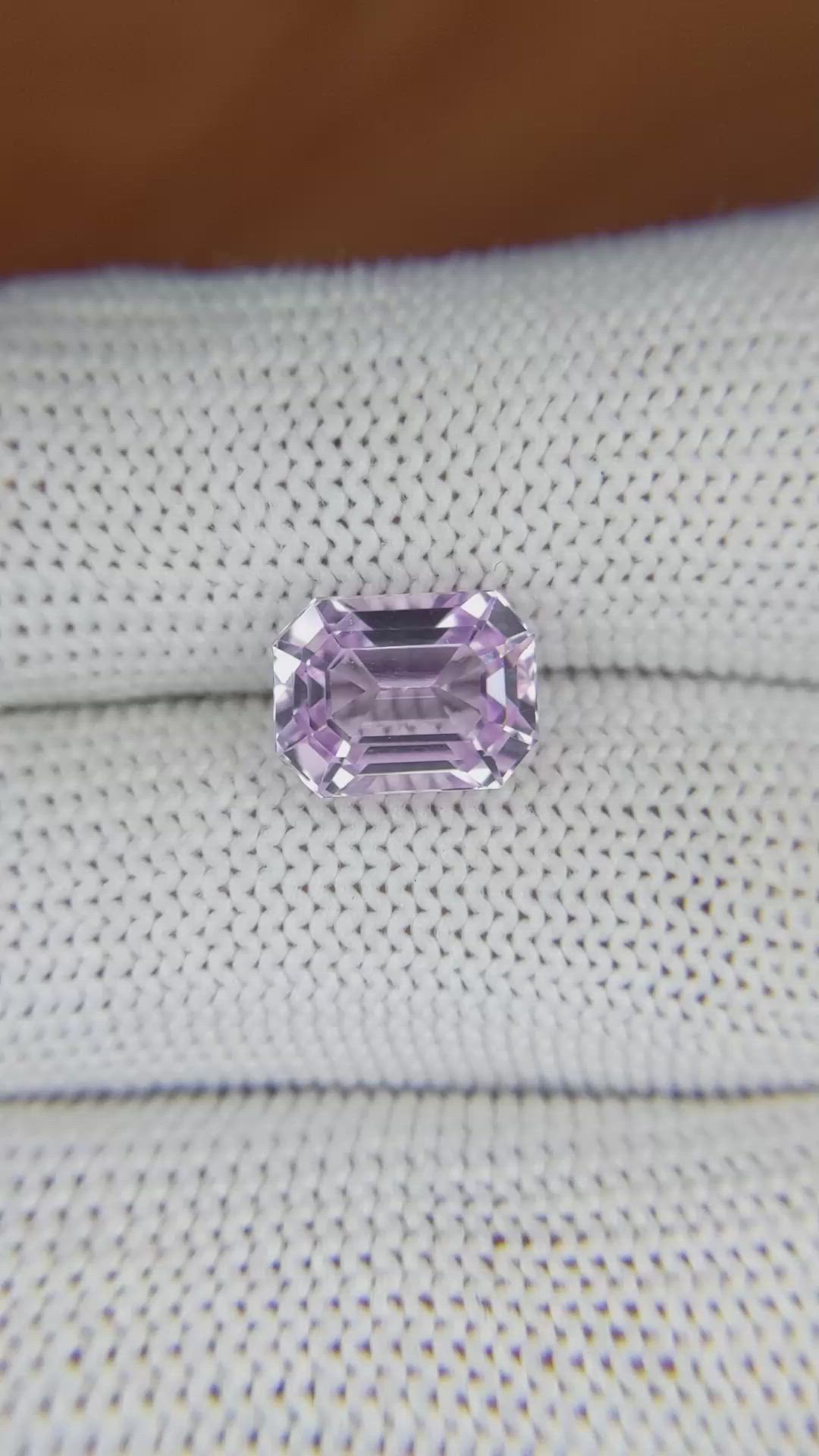 3.84 Ct. Kunzite from Brazil Size Video