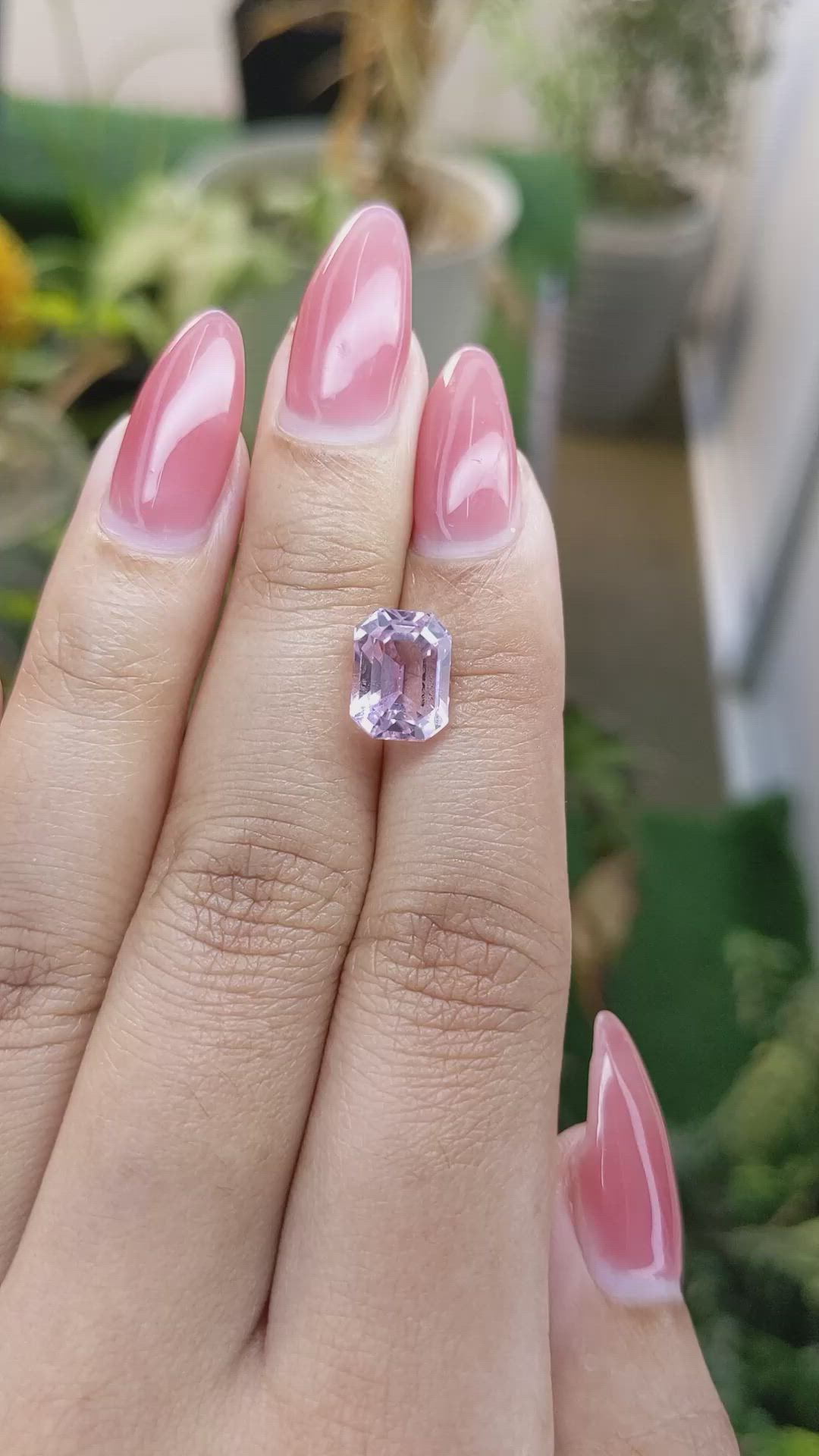 3.84 Ct. Kunzite from Brazil Size Video