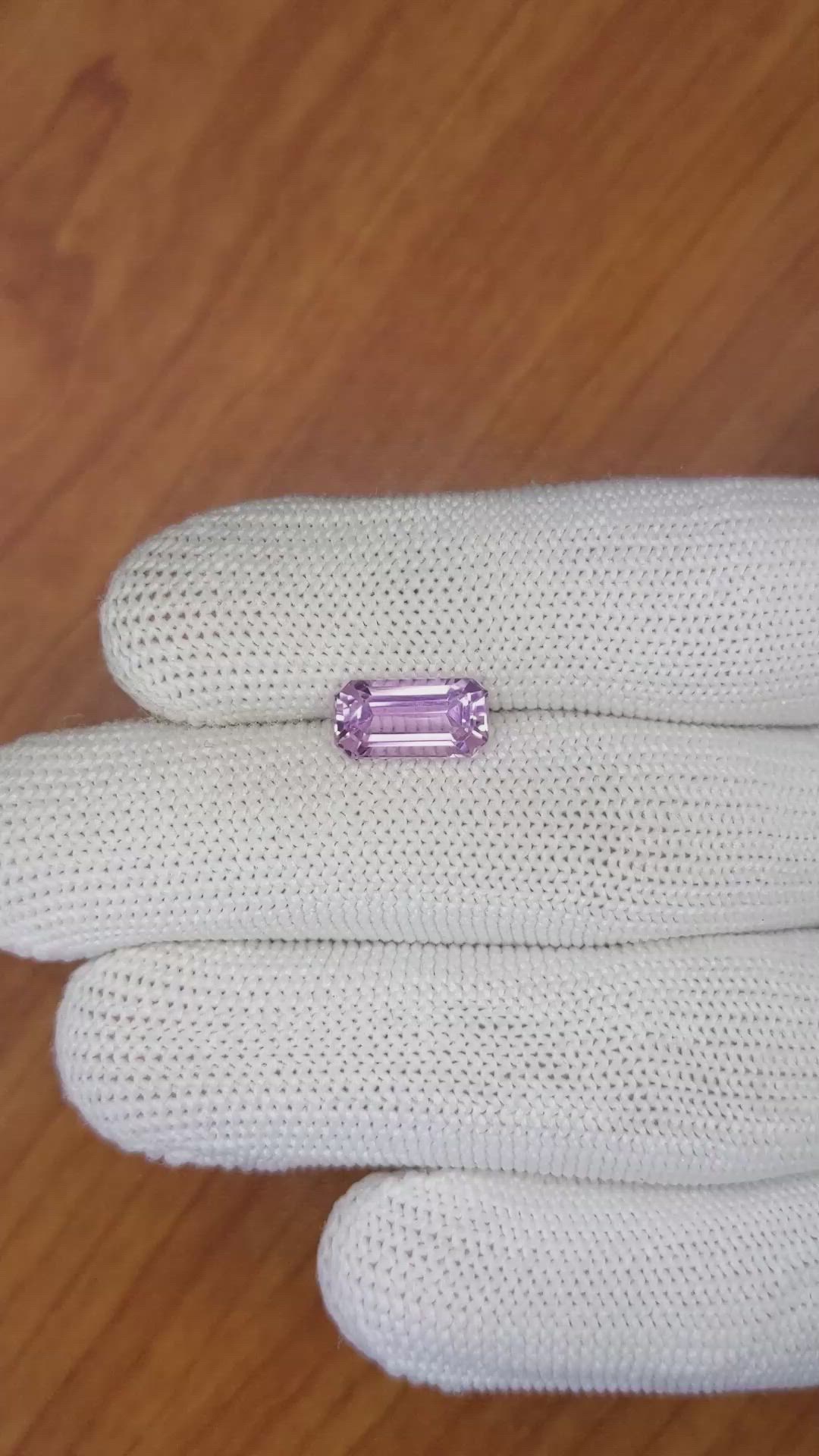 2.75 Ct. Kunzite from Brazil Size Video