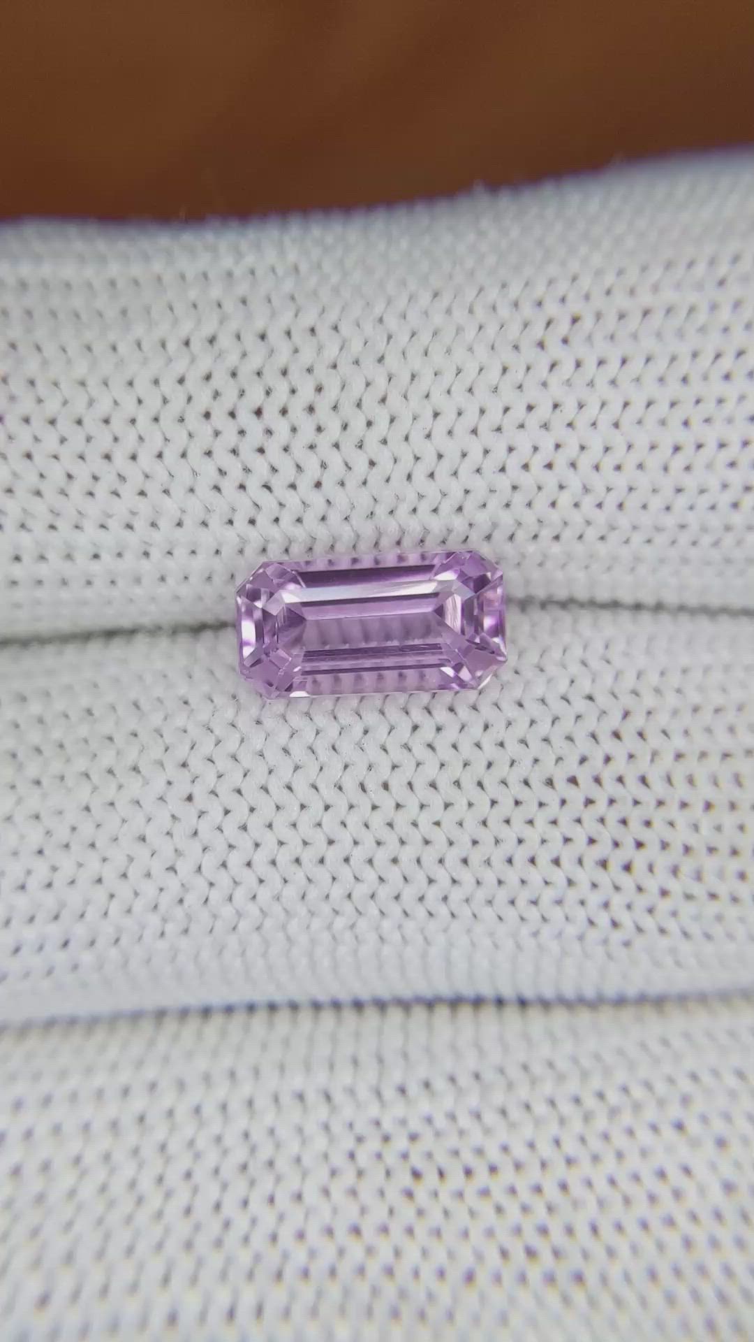 2.75 Ct. Kunzite from Brazil Size Video