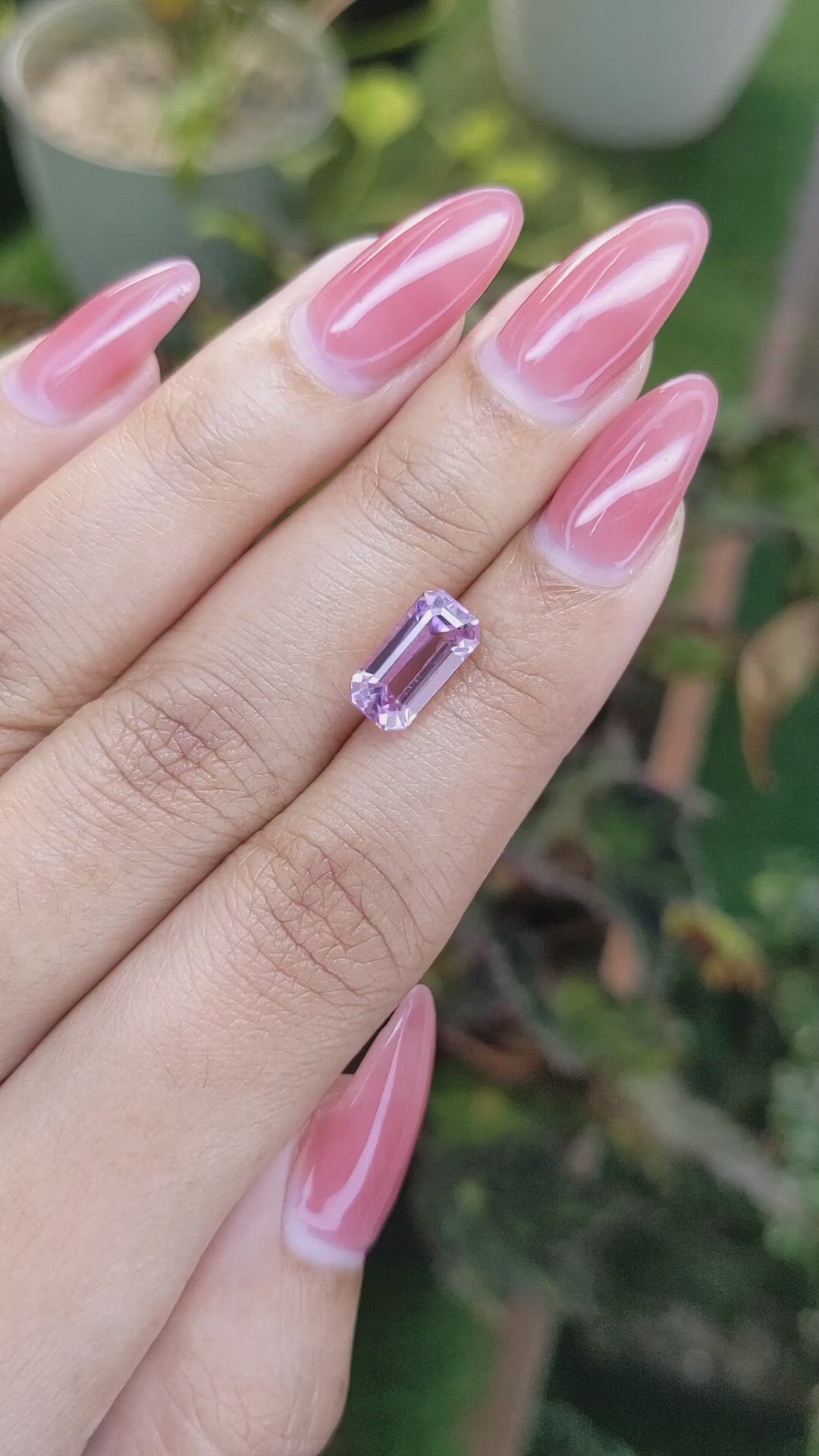 2.75 Ct. Kunzite from Brazil Size Video