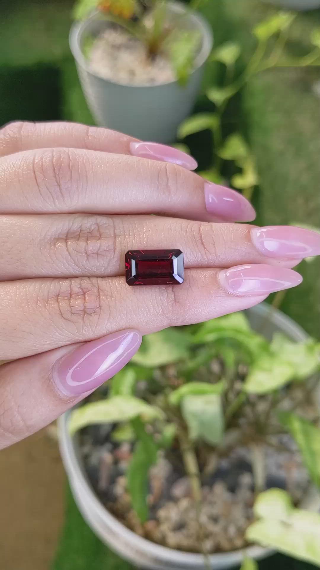 6.62 Ct. Almandine Garnet from Ceylon (Sri Lanka) Size Video