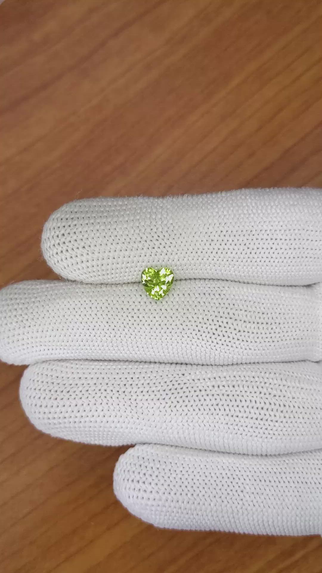1.01 Ct. Peridot from Pakistan Size Video
