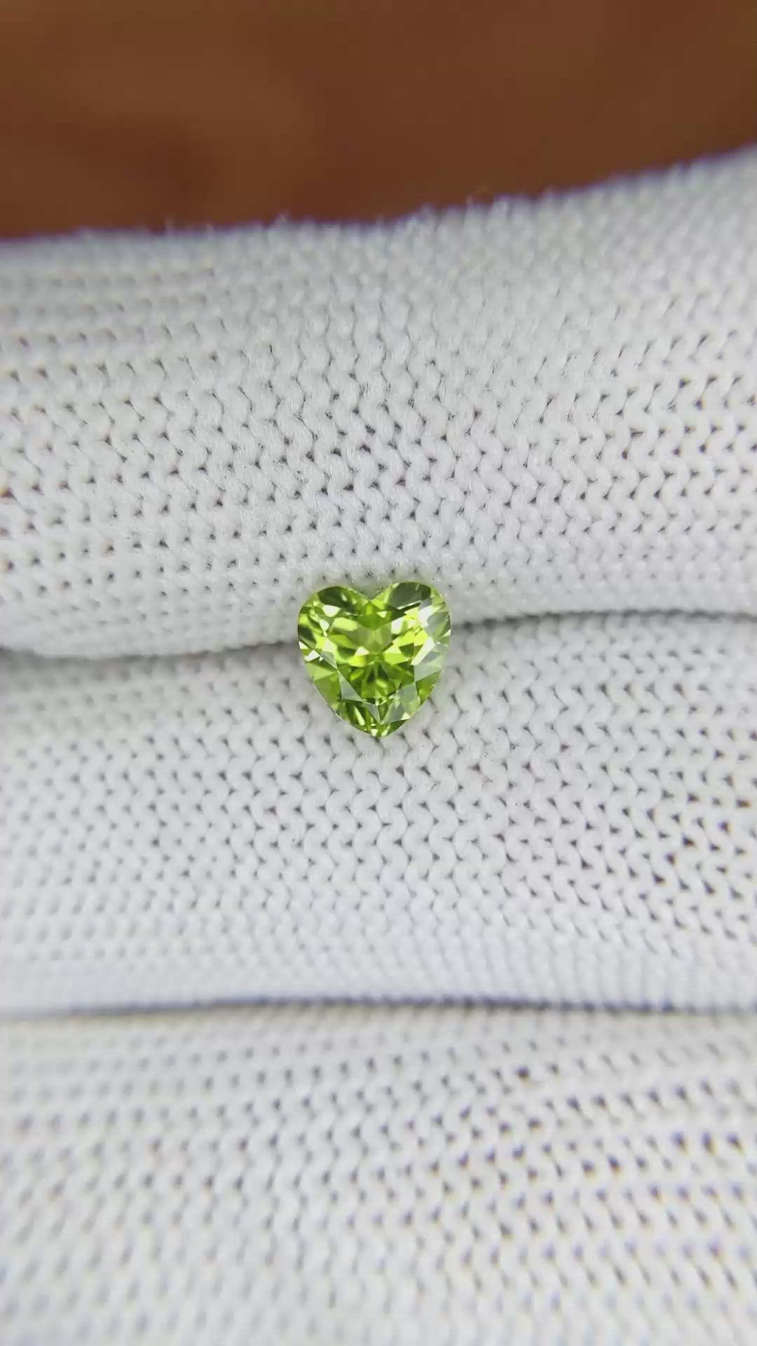 1.01 Ct. Peridot from Pakistan Size Video