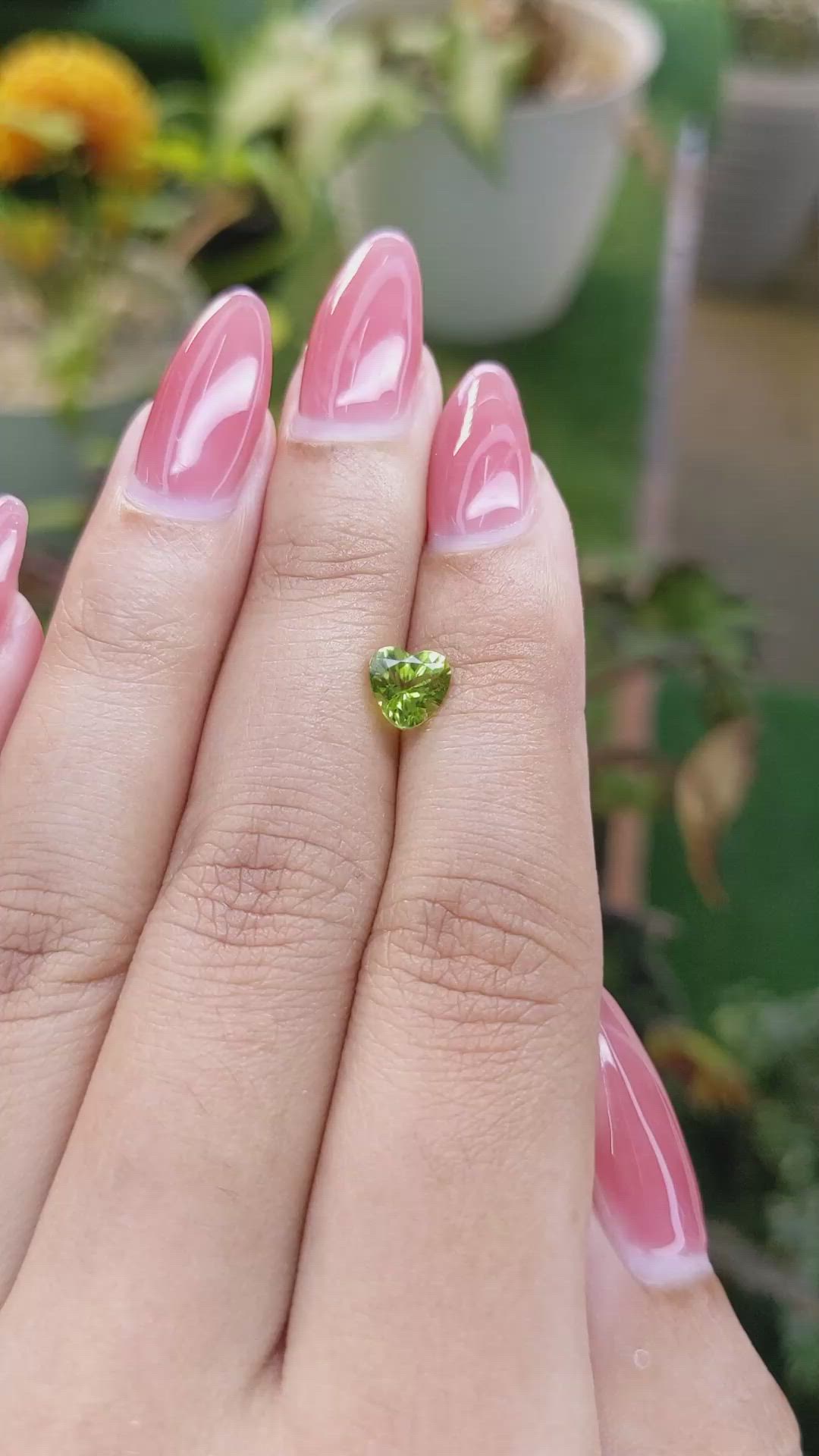 1.08 Ct. Peridot from Pakistan Size Video