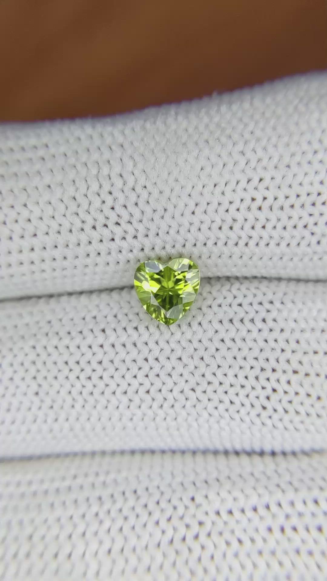1.03 Ct. Peridot from Pakistan Size Video