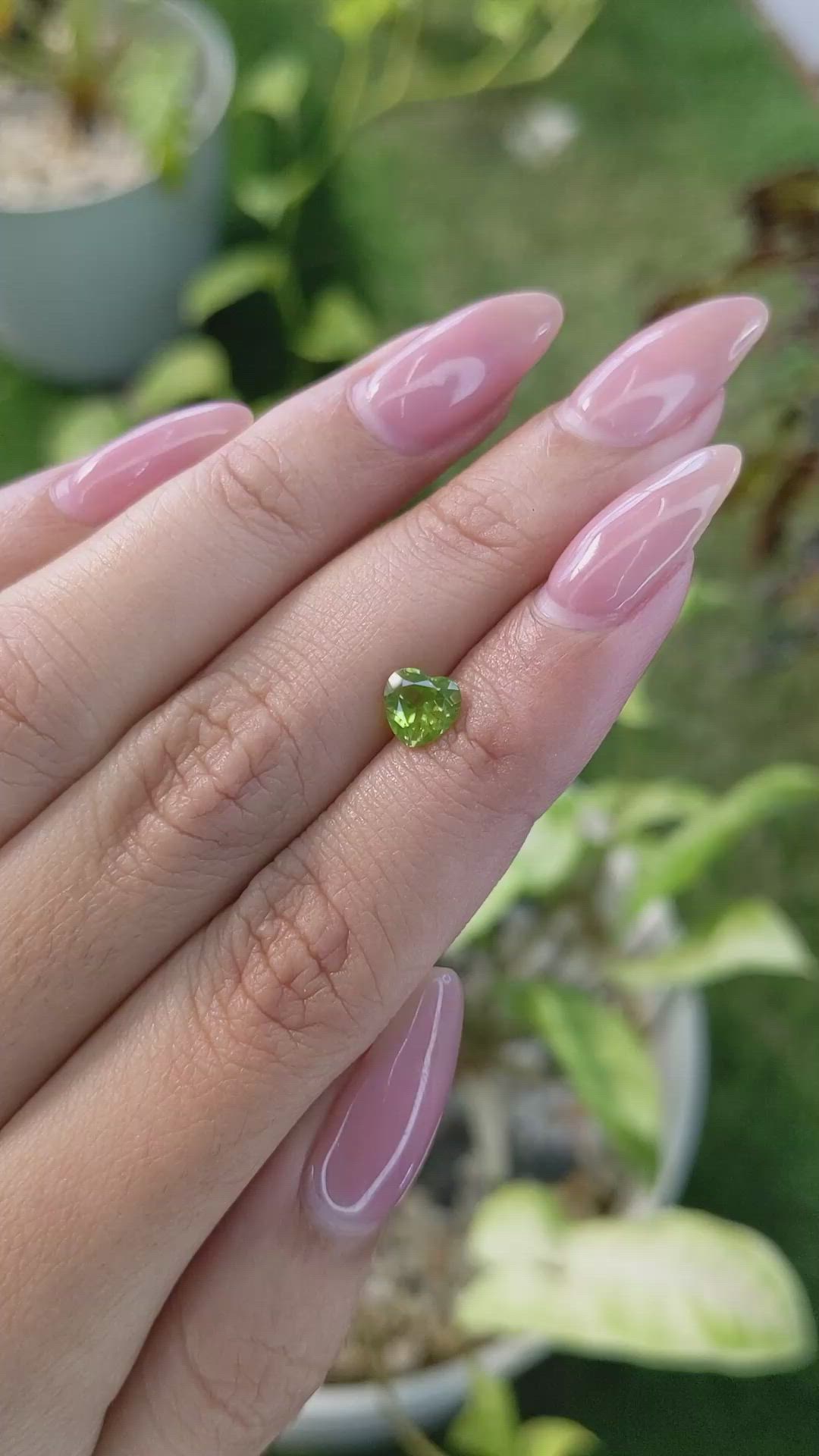 0.95 Ct. Peridot from Pakistan Size Video