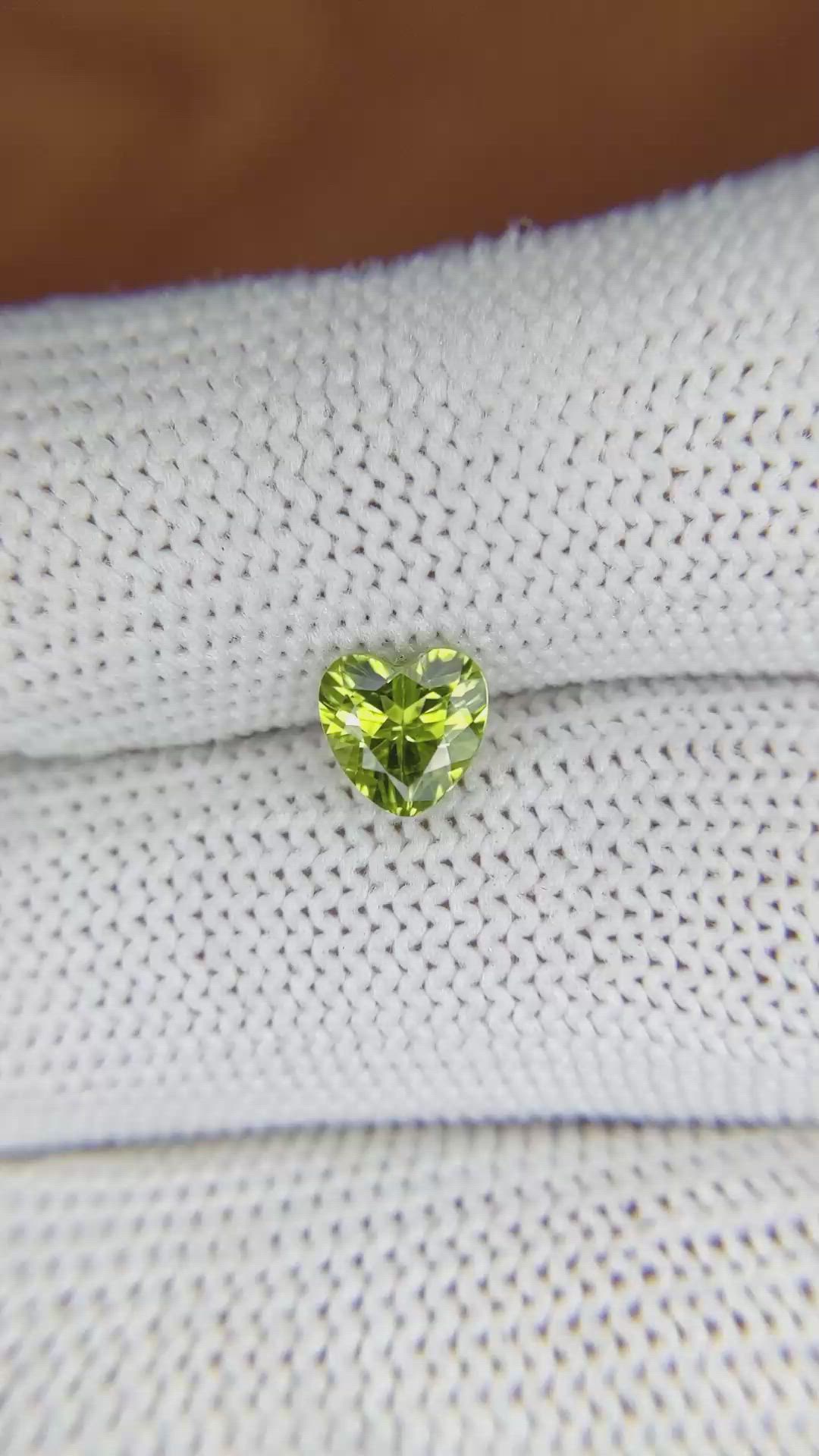 1.03 Ct. Peridot from Pakistan Size Video