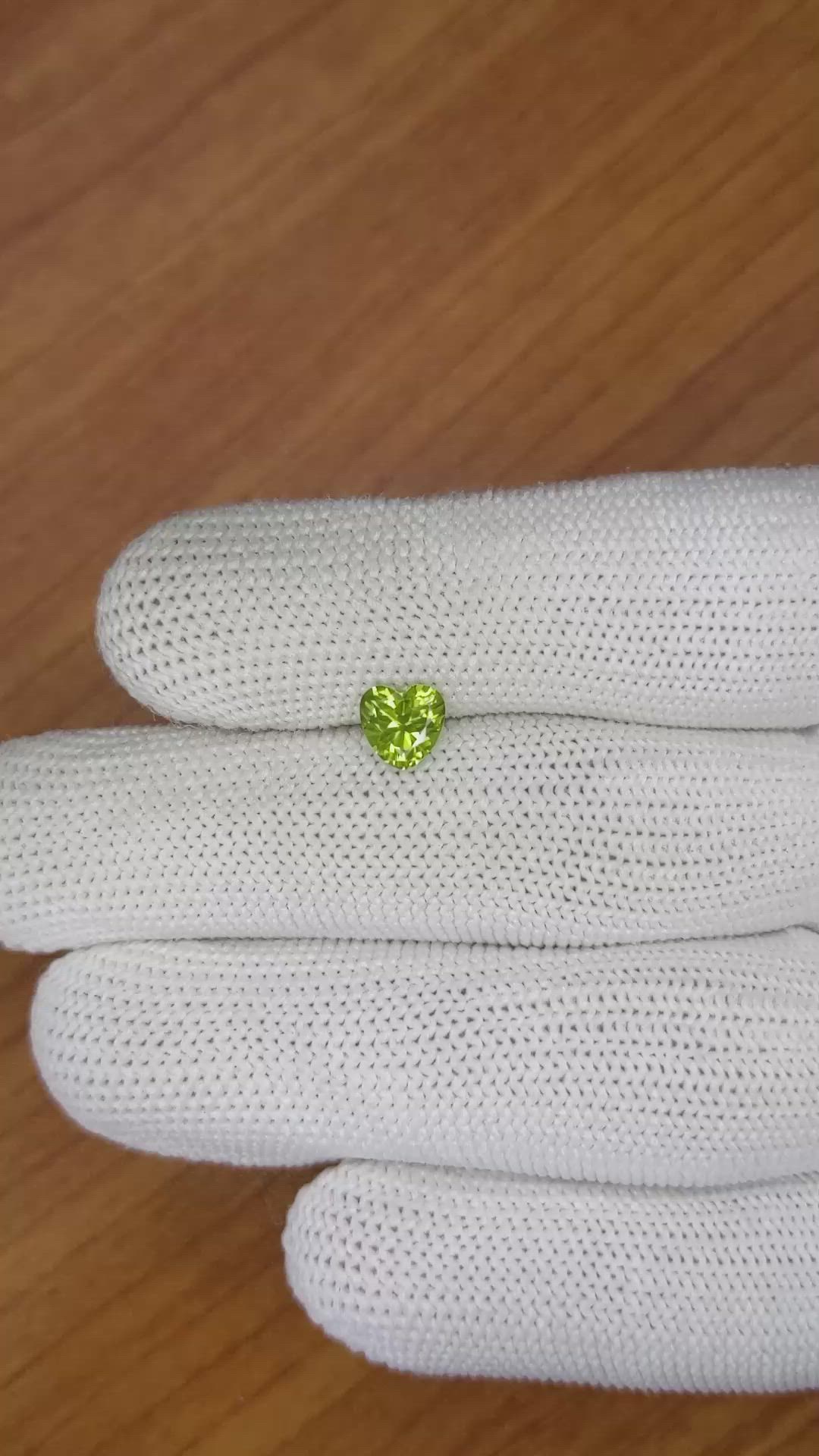 0.94 Ct. Peridot from Pakistan Size Video