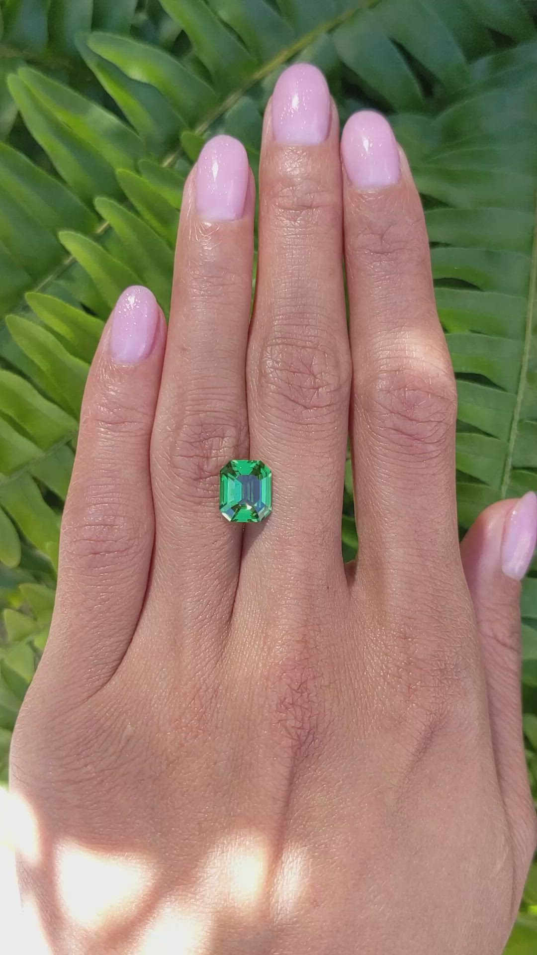 3.09 Ct. Tsavorite Garnet from Madagascar Size Video