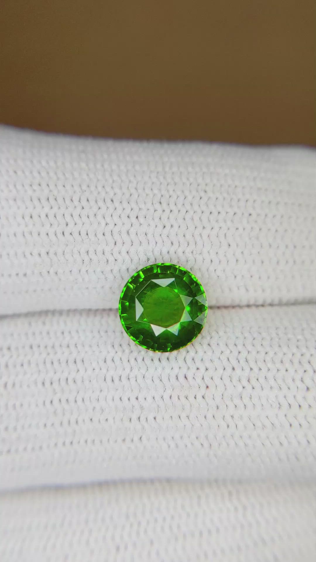 2.04 Ct. Tsavorite Garnet from Madagascar Size Video