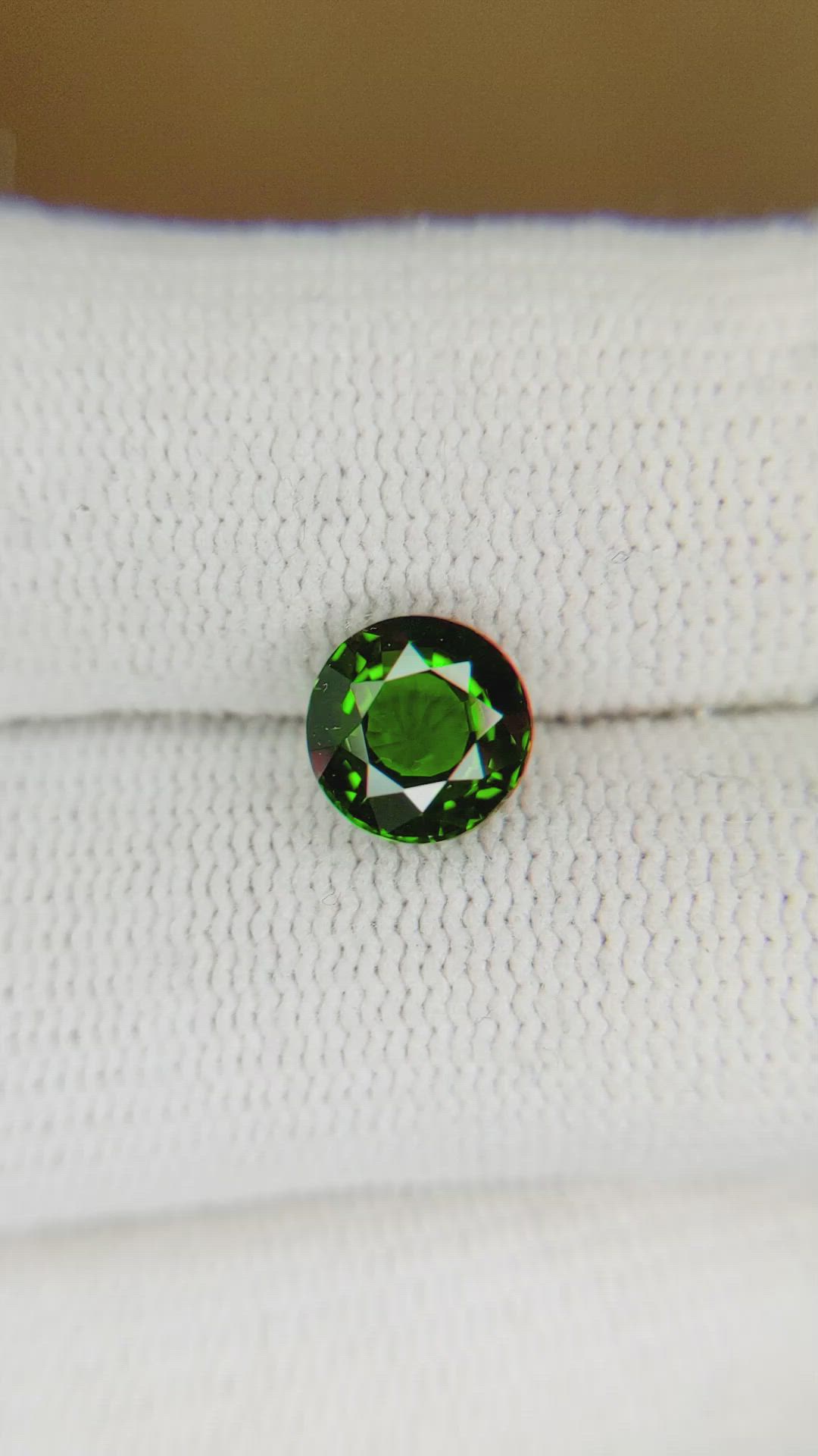 2.01 Ct. Tsavorite Garnet from Madagascar Size Video