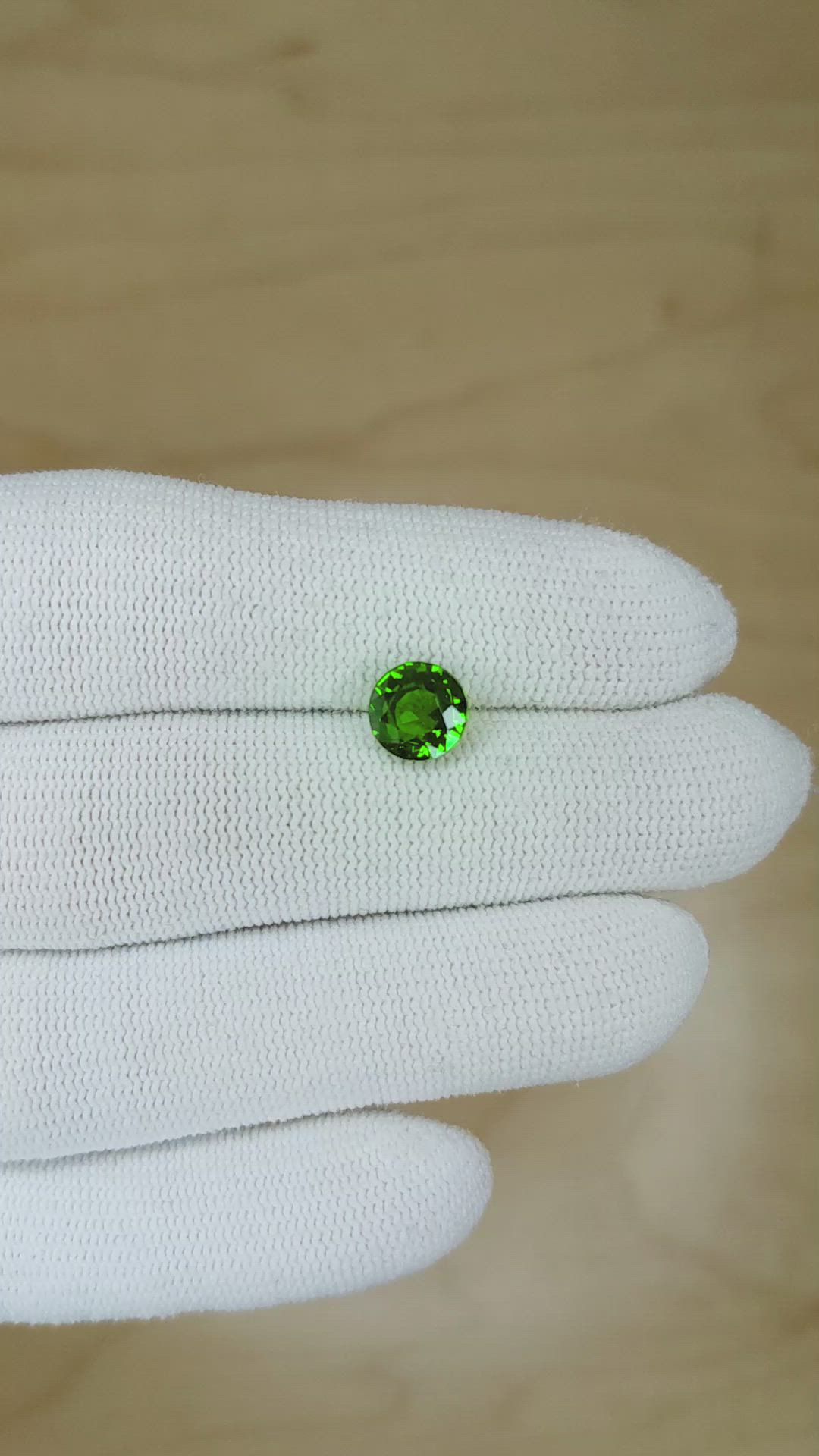 2.01 Ct. Tsavorite Garnet from Madagascar Size Video