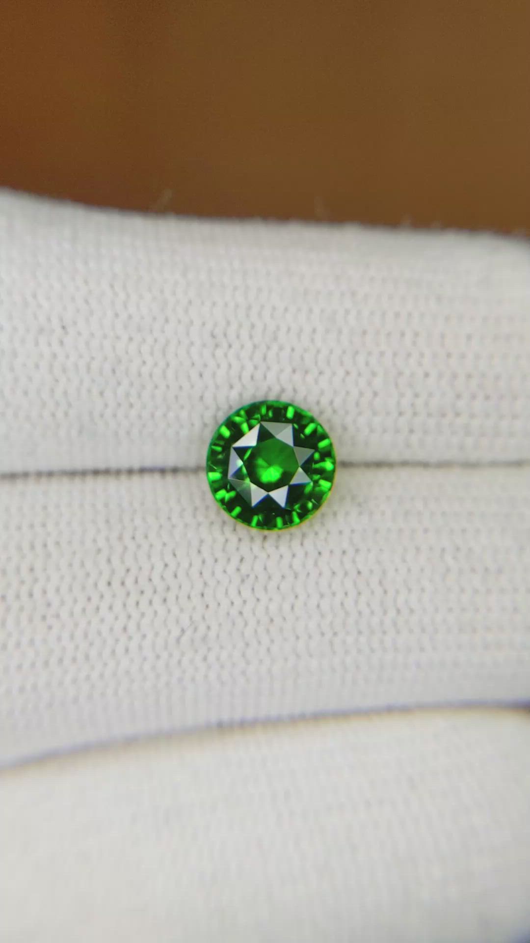 2.21 Ct. Tsavorite Garnet from Madagascar Size Video
